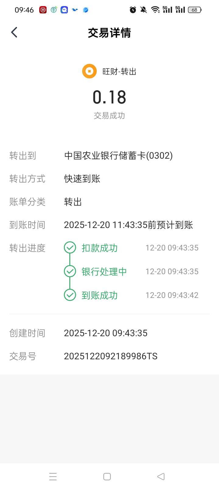 平安旺财居然可以提农行三类电子账户，测试秒到账

83 / 作者:无羊毛111 / 