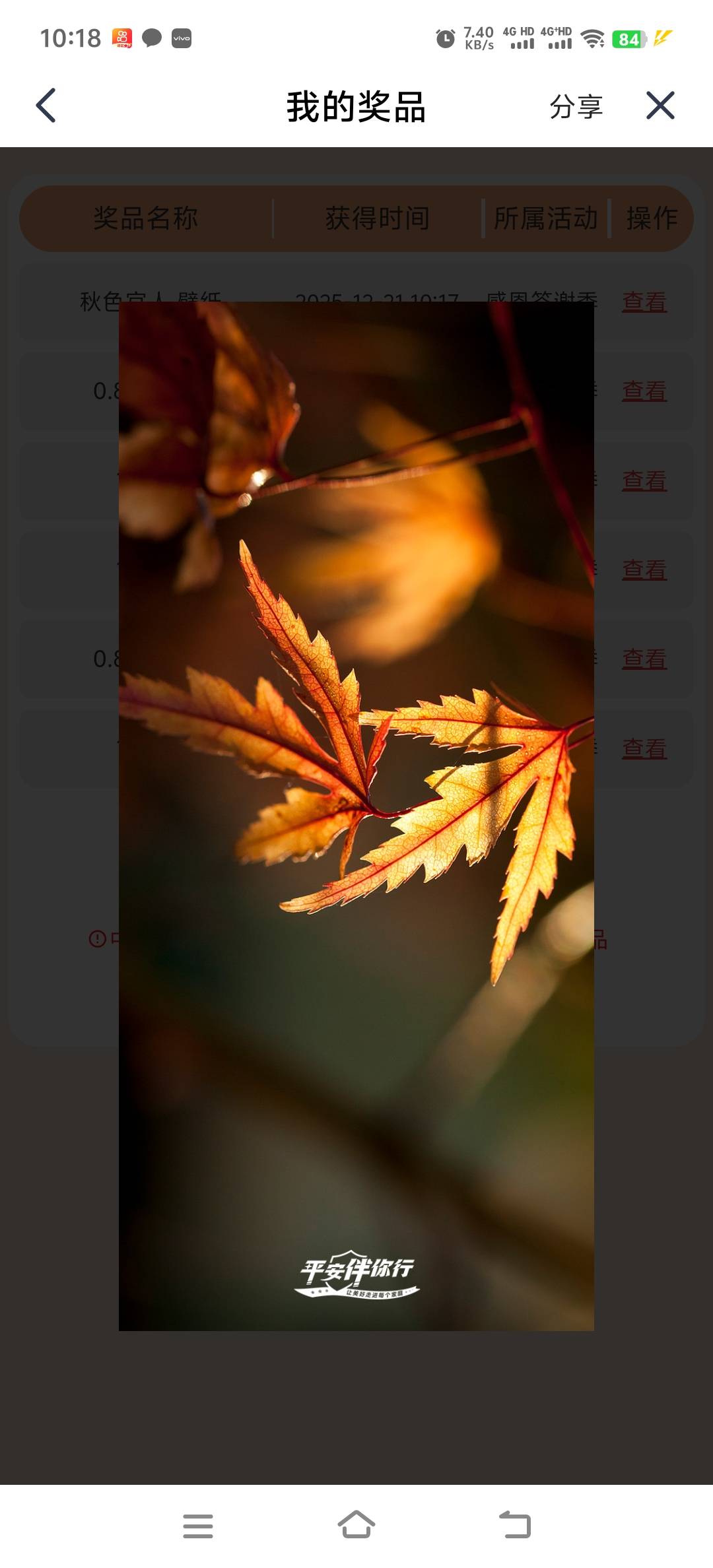 平安就上次中过一个海尔料理机，然后一直不是金币就是壁纸，拉黑了

28 / 作者:人死鸟朝天 / 