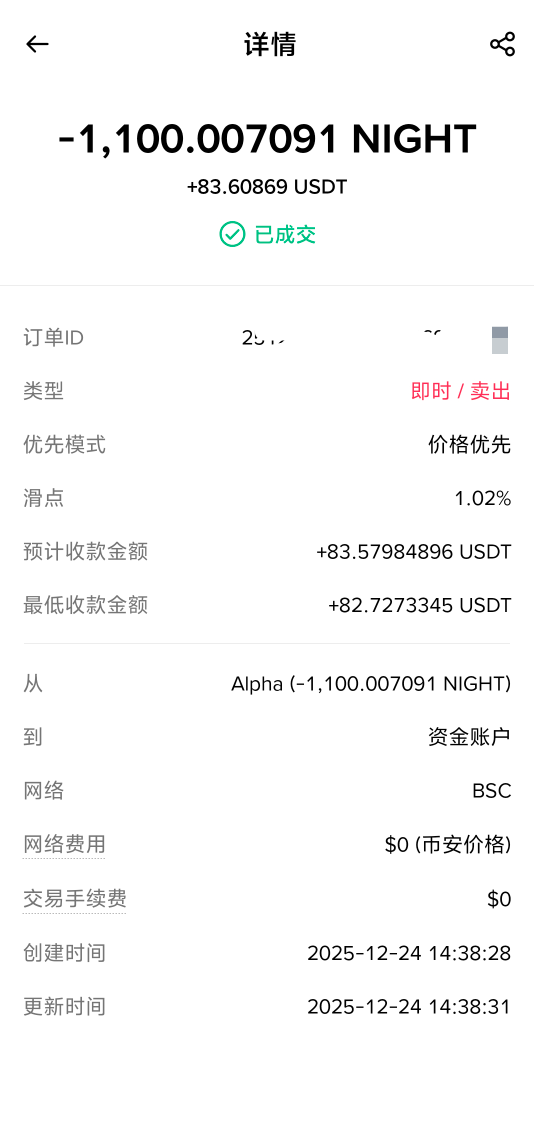 之前发的币安充值任务奖励发了，80u大毛，做了的速度去卖

24 / 作者:脑袋困 / 