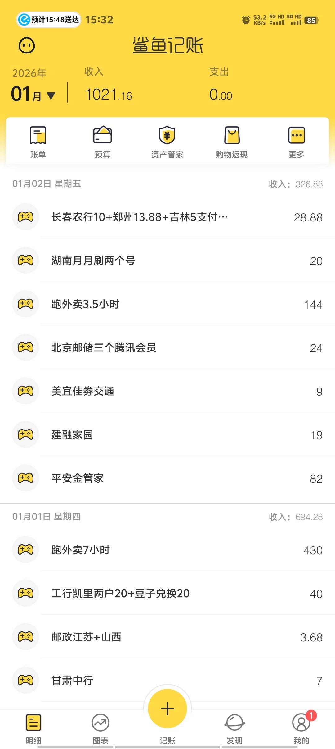 过年就是好啊，直接破千，美滋滋，敲锣打鼓，载歌载舞，光宗耀祖


63 / 作者:卡农第一美 / 