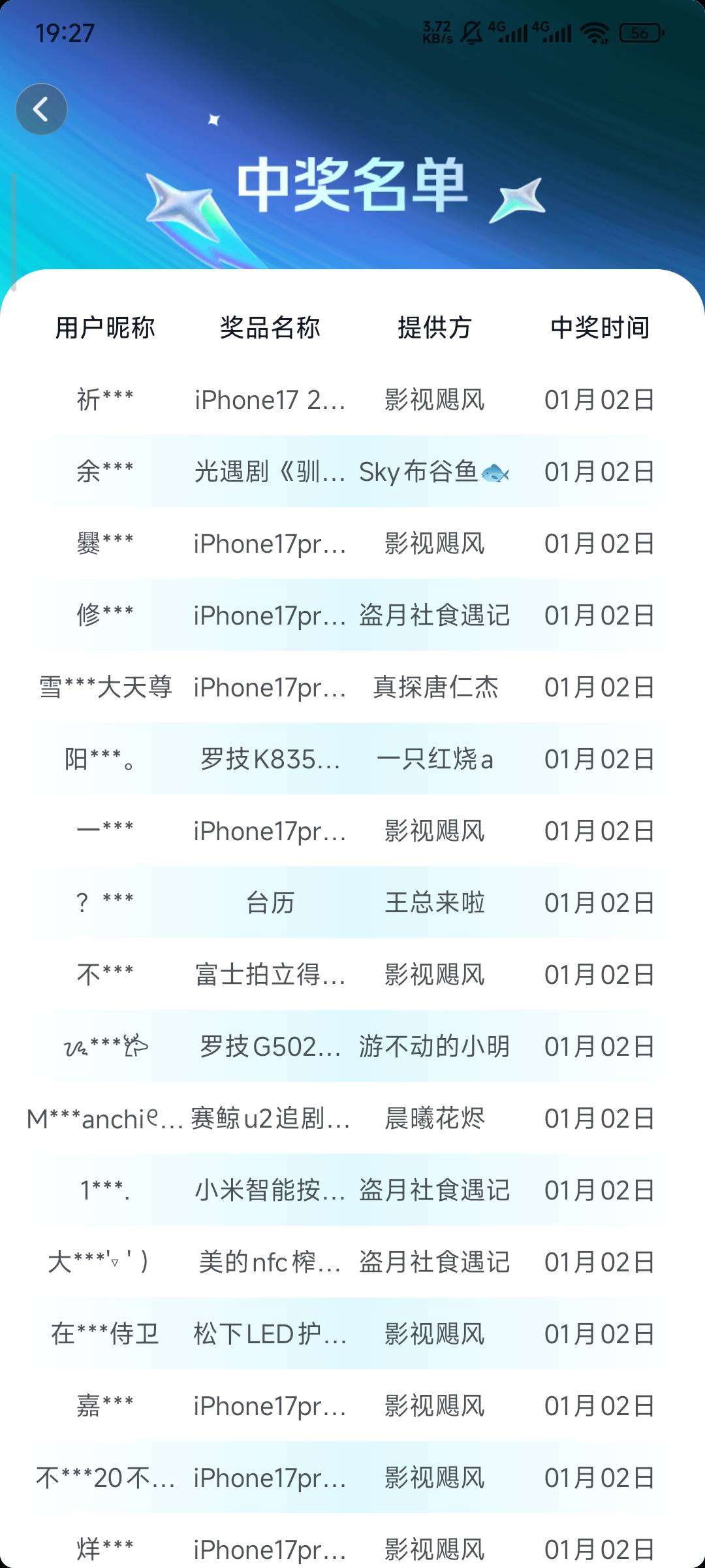 老哥们去试下，万一天降好运呢！


17 / 作者:栨呀 / 
