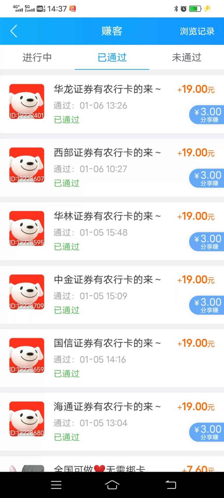 老哥狠人啊，一天开光了。。。。。

78 / 作者:撸贷专业者 / 