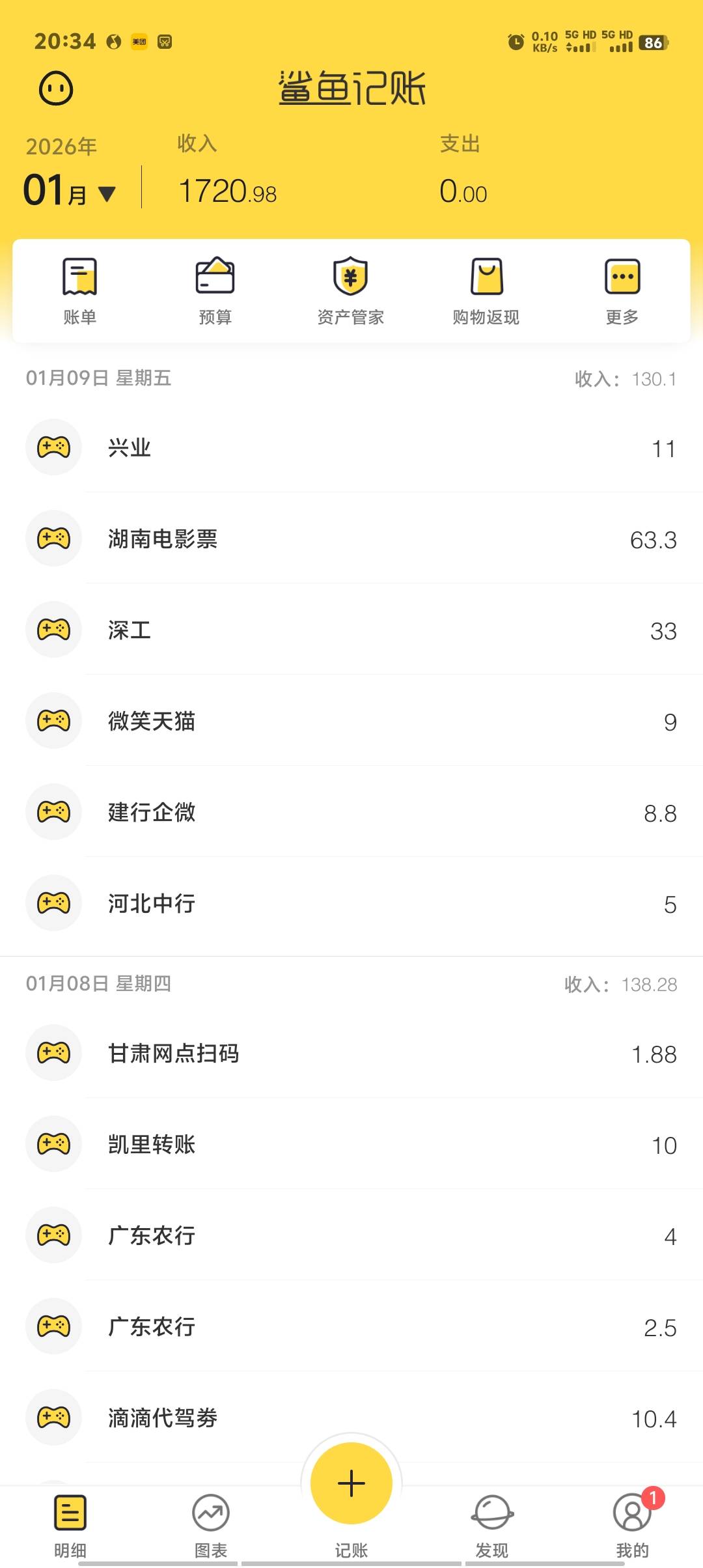 这个月就申请了这么点，可惜南航没弄到，给老哥们丢脸啦！

55 / 作者:卡农第一美 / 