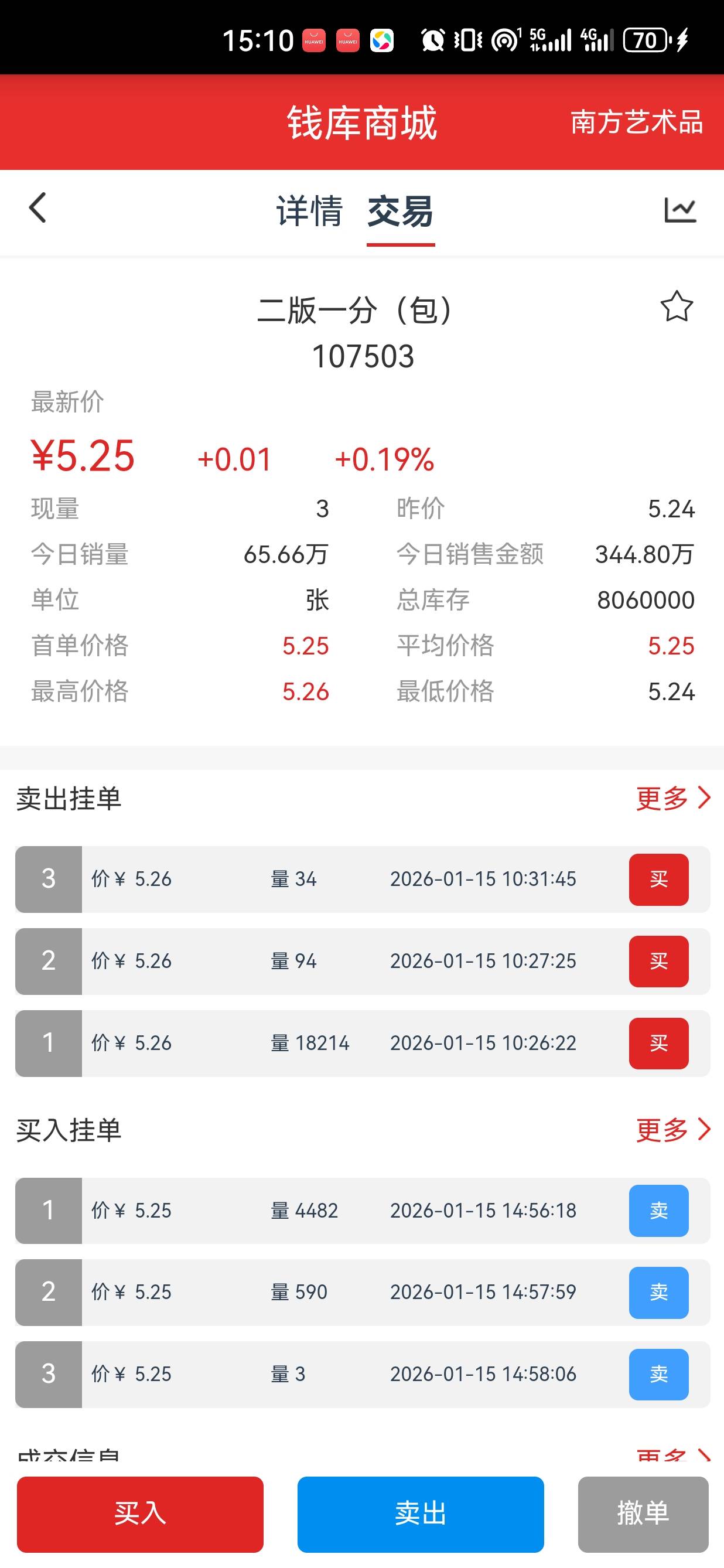 南方艺术直接点下面的买入卖出就可以了，跟你们点更多买的都是一样的，不用进去里面一23 / 作者:懂哥 / 