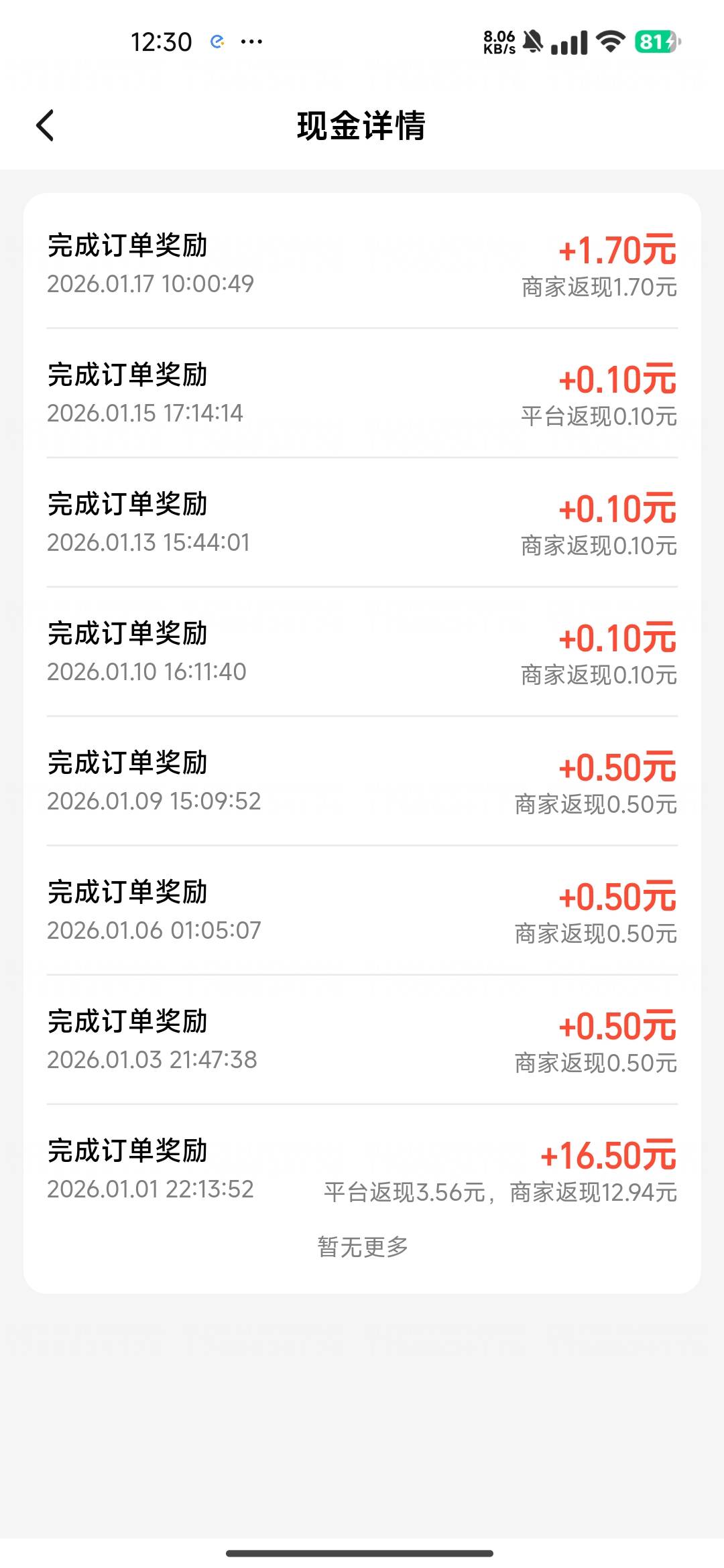 饿了吗最后一单也是显示0.1，收货后就够了

26 / 作者:风华ovo / 