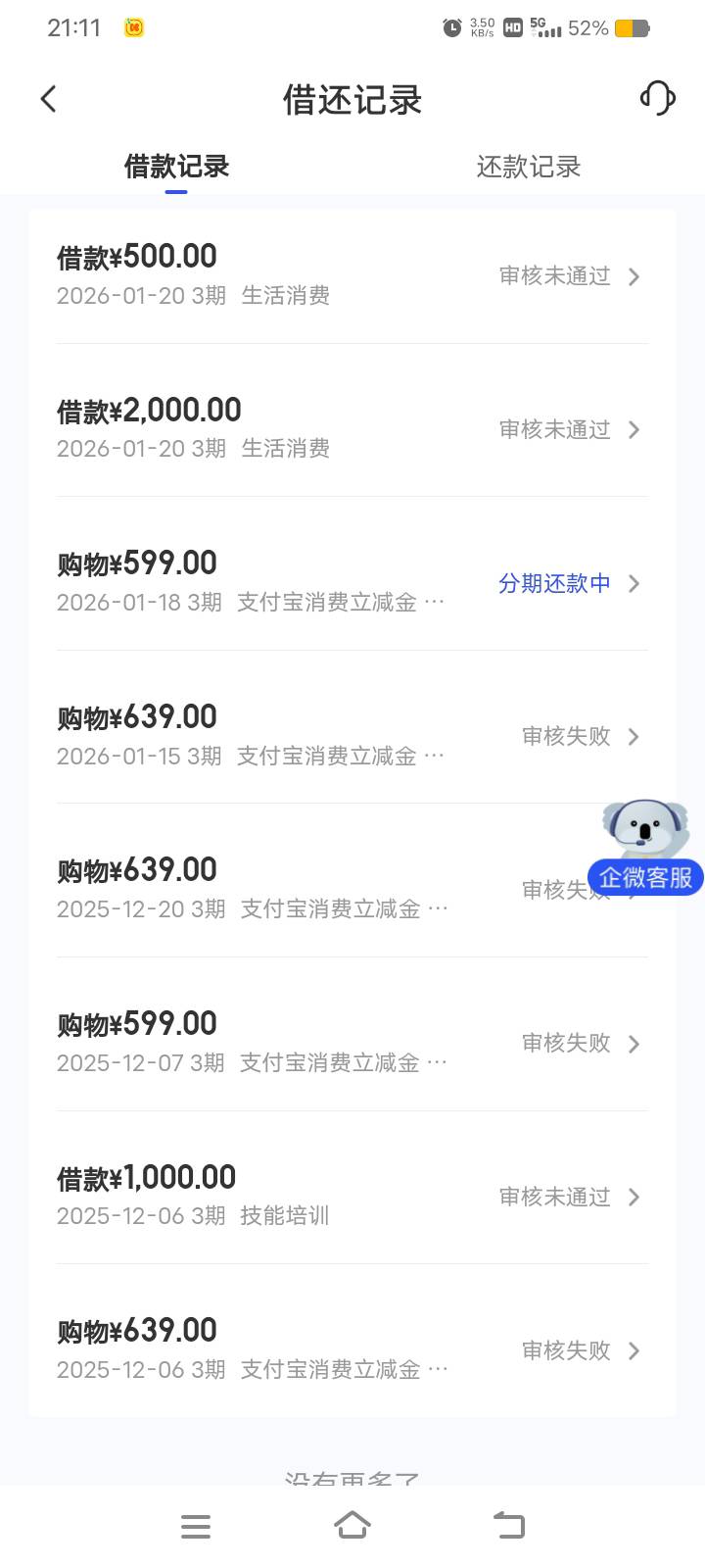 宜口袋本体下款，万年1000额度，点一下就秒拒进小黑屋，今天日常点一下看看，发现额度98 / 作者:你说可怜世 / 