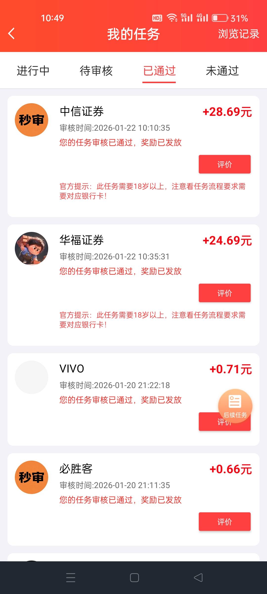 早上做了三个证券都是很快成功
华福，银河，中信，华福没短信直接开成功了，中信最快17 / 作者:kobee1 / 