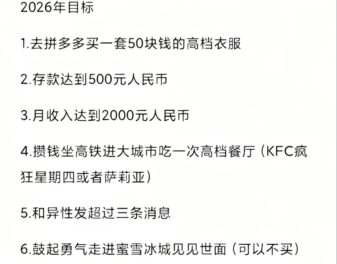 脚踏实地的实现2026年的目标

82 / 作者:先天挂逼圣体 / 