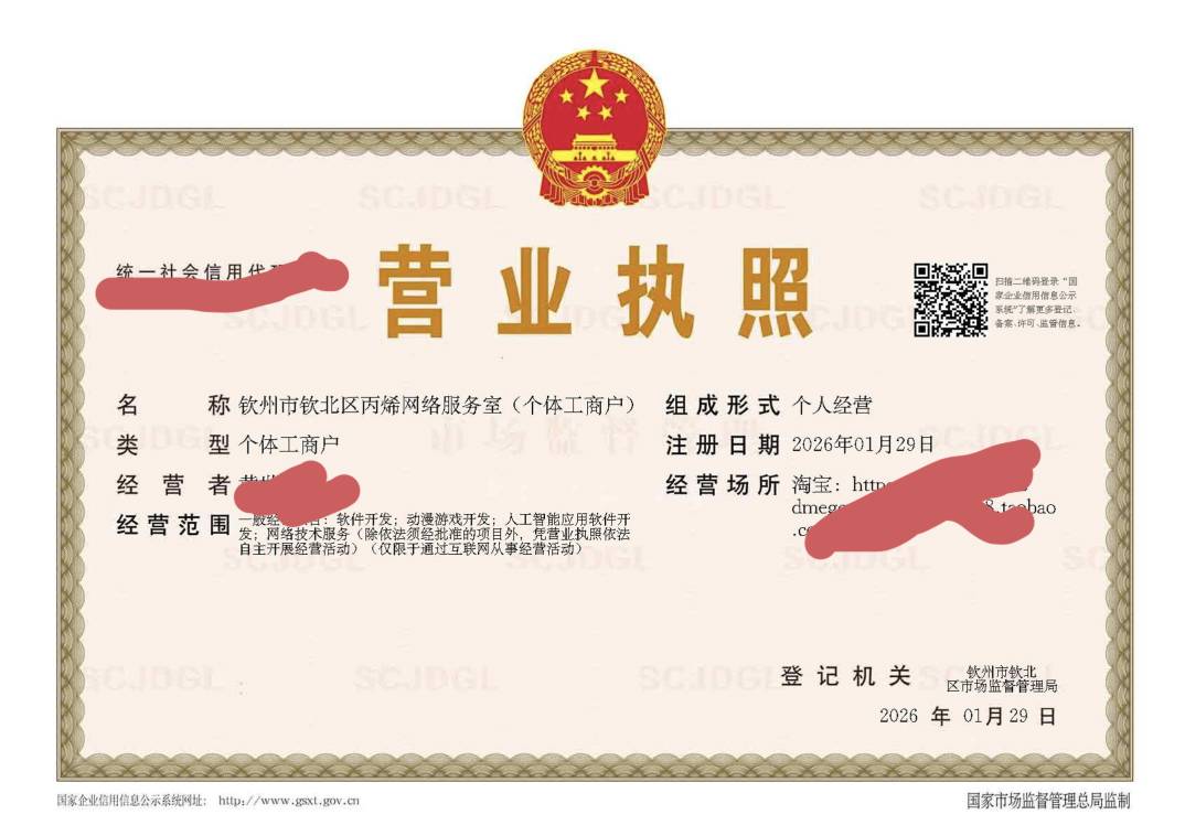 在营业执照办的时候 以为能薅一堆羊毛，结果办的这个电商执照屁用没有。。而且零收入10 / 作者:奥利给124 / 