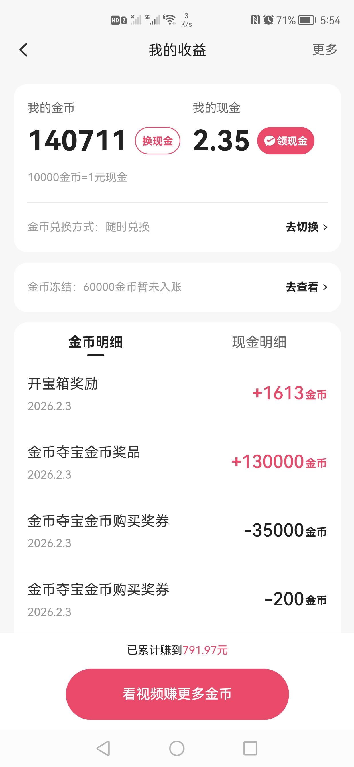 还是夺宝给力，本来凑不齐15提现的，中了13w金币

21 / 作者:情狩哥哥 / 