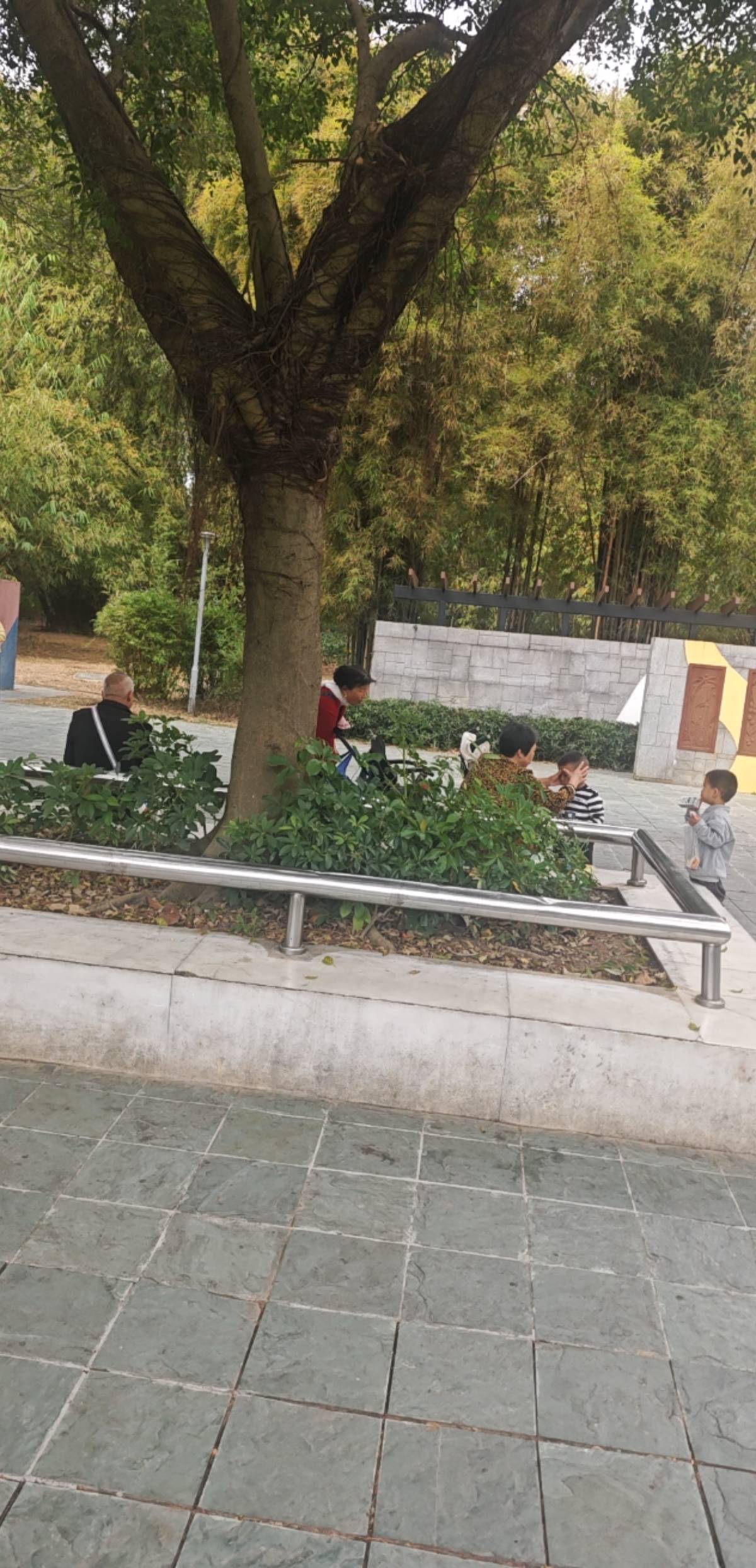 老哥，在公园晒太阳，听着老太太说着家里一千万的房子，两百多万的房子，真是和老哥两92 / 作者:FFC贰贰 / 