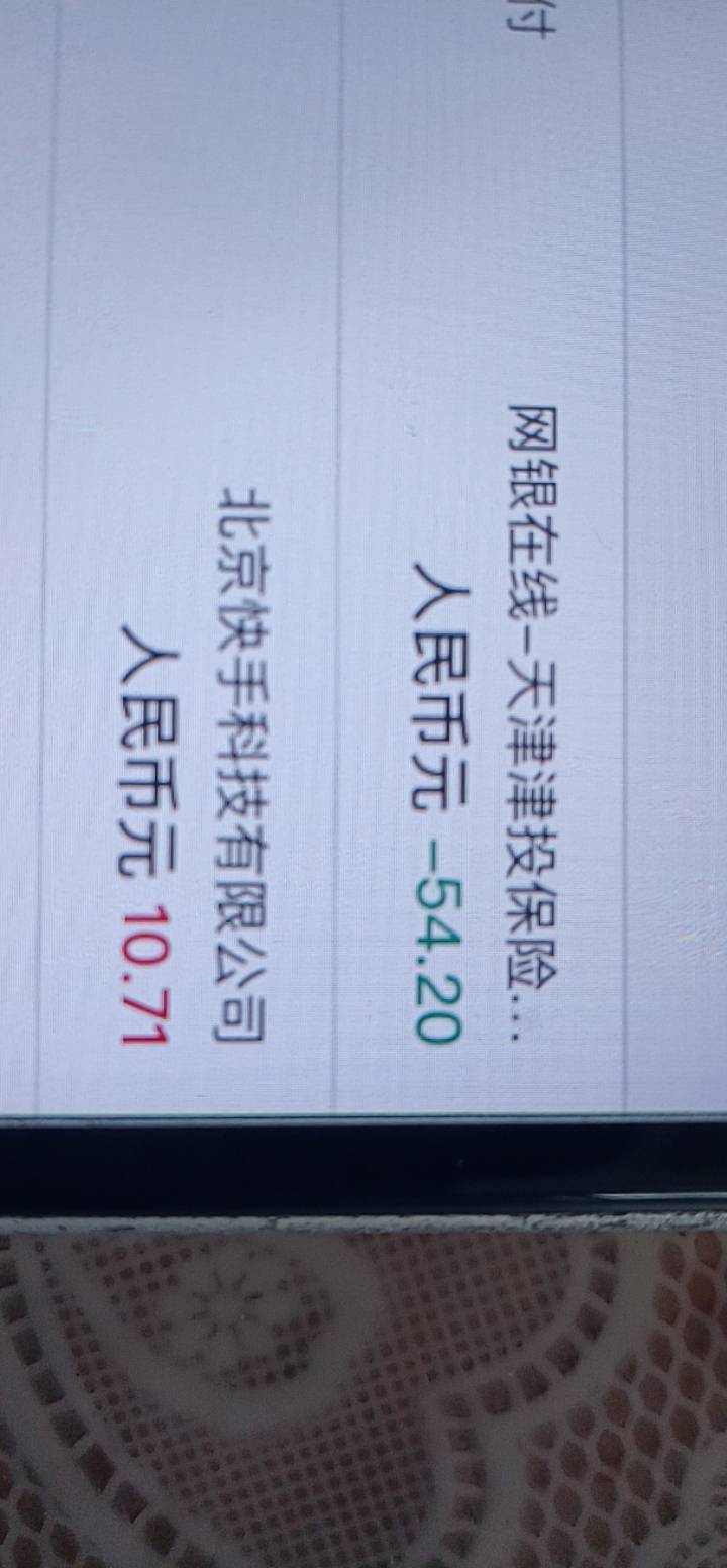 天津津投保险扣了50多，哪里的不记得了，支付宝找遍都没有

62 / 作者:大雕哥哥 / 
