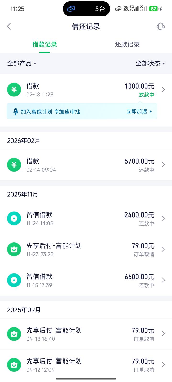 奇富借条14号借了5700，今天又借了1000几分钟到账，在借8笔，果然是真爱啊@卡农阳阳 
97 / 作者:大大的屁股丶 / 