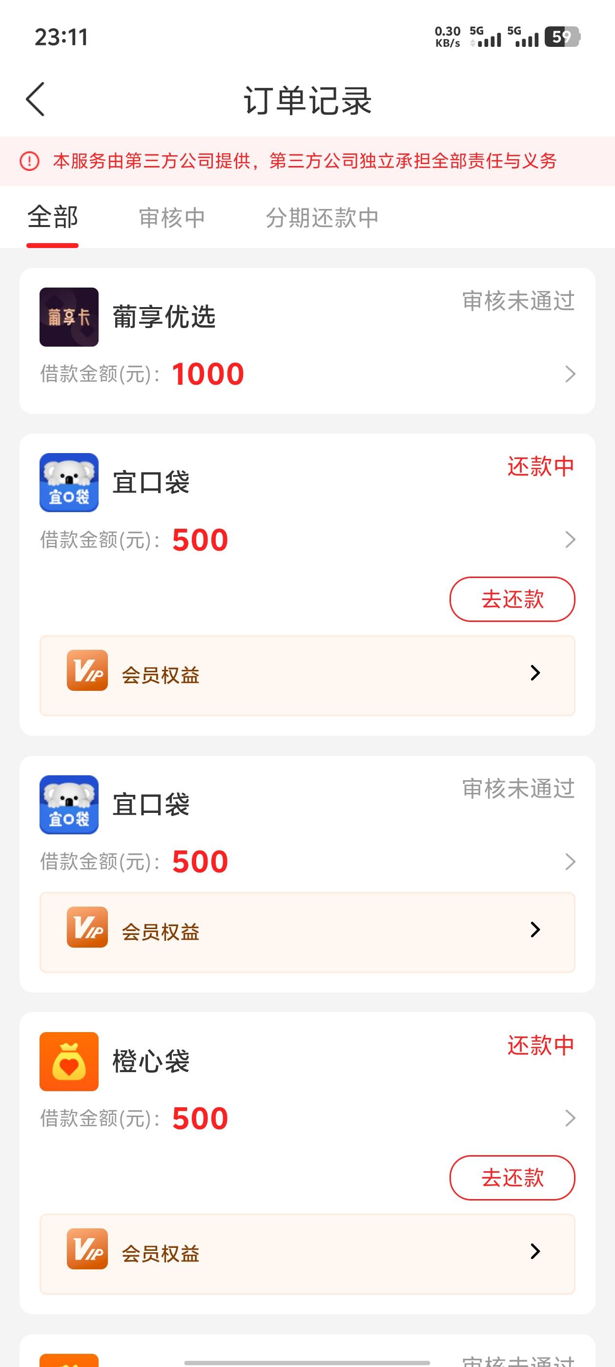 我总共下了5笔，立减金1笔，宜口袋2笔，橙心袋2笔额度用完了，现在又出葡享优选今天下68 / 作者:湖南吴彦祖 / 