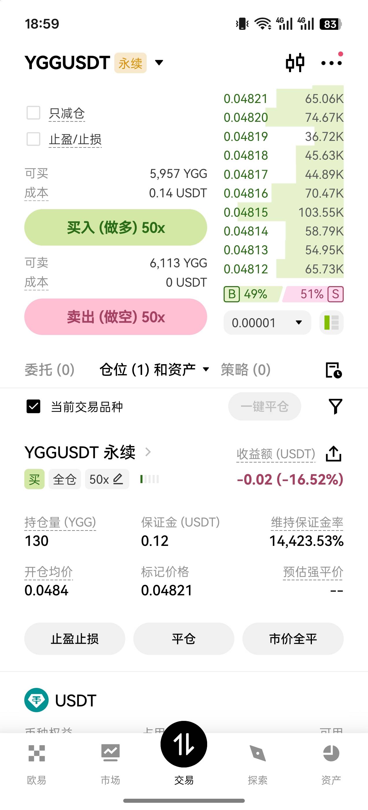 欧易有人懂吗，半天收益没变啊，怎么加

62 / 作者:爱恨痴狂1998 / 