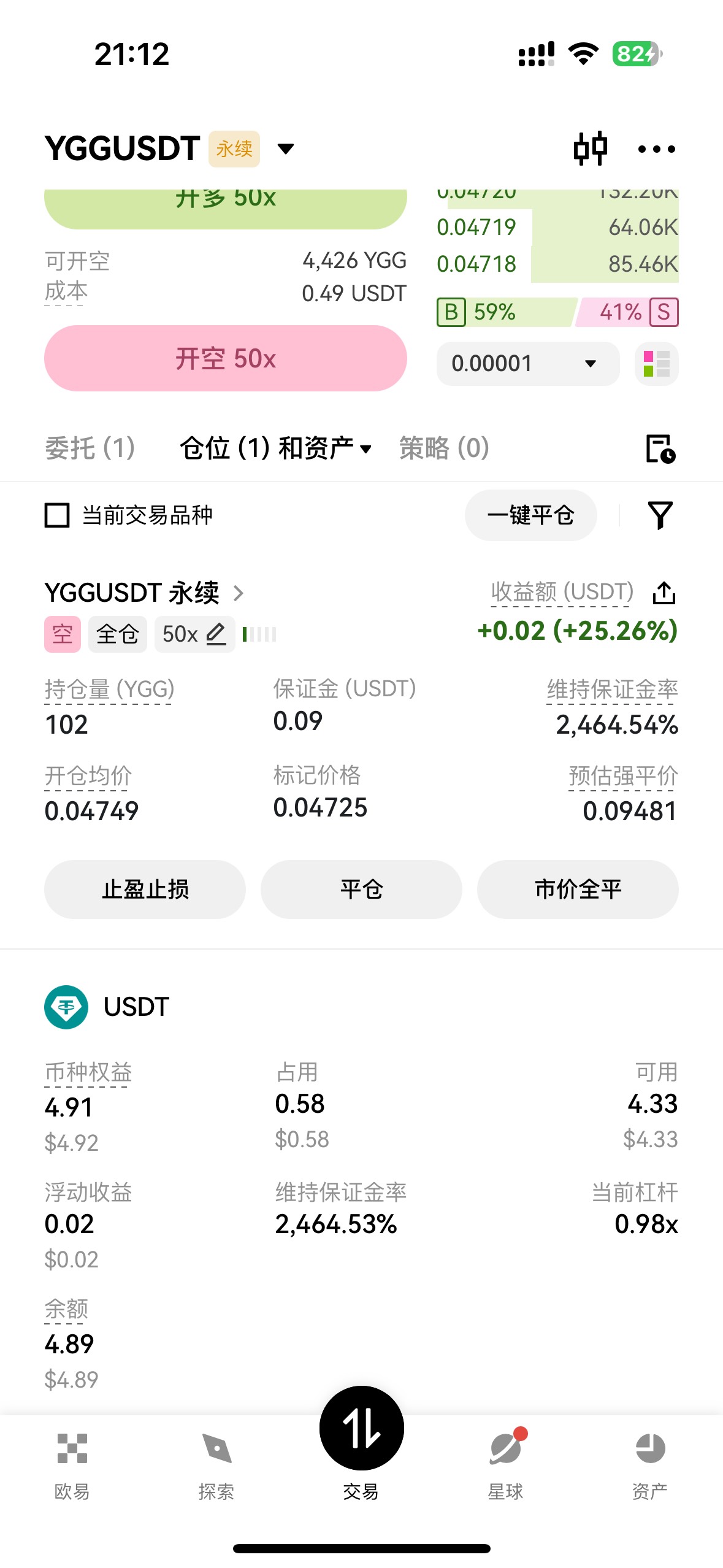 老哥们我不是50x杠杆吗，怎么收益那么低啊

69 / 作者:小熊咔咔咔 / 