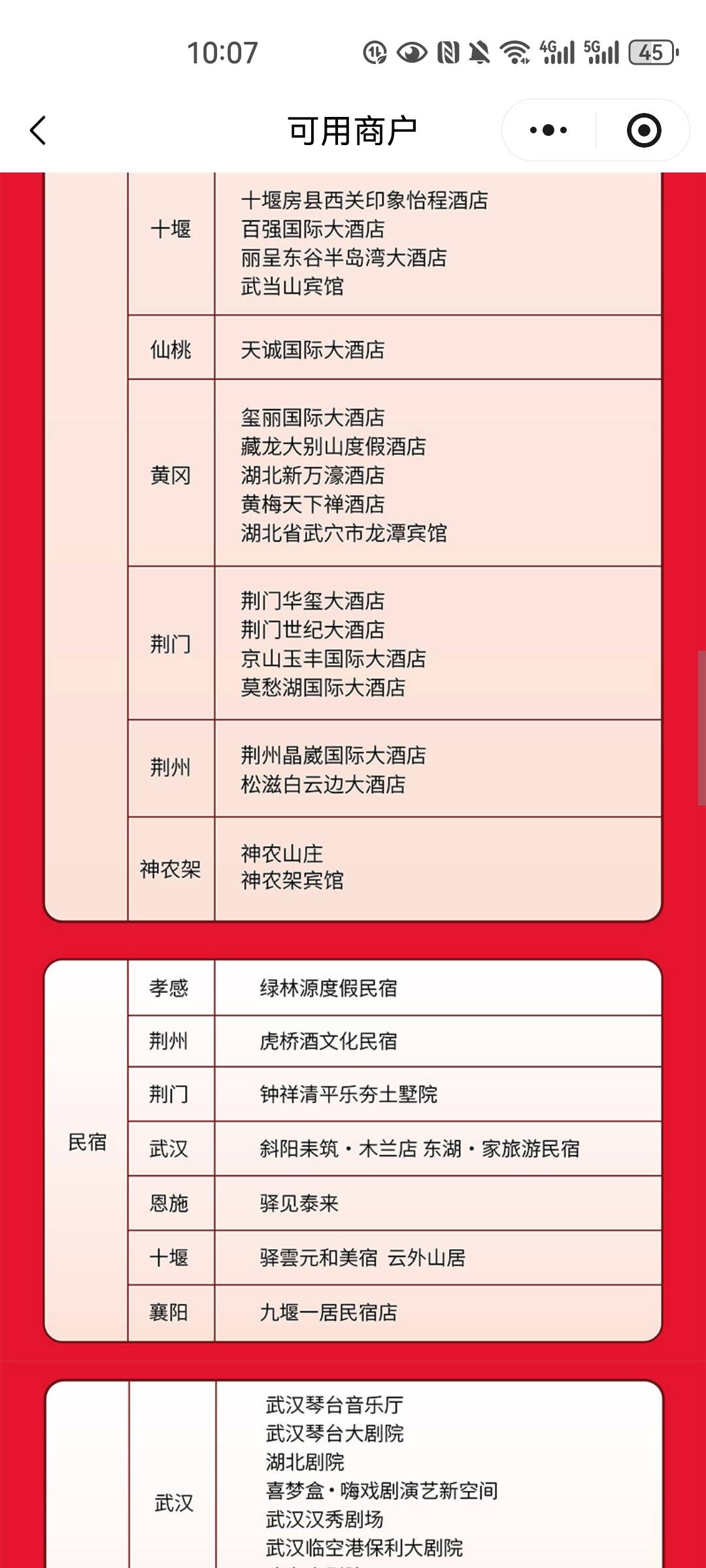 刚才找到了能开湖北酒店发票的，结果发现需要指定的酒店



26 / 作者:子菲菲 / 