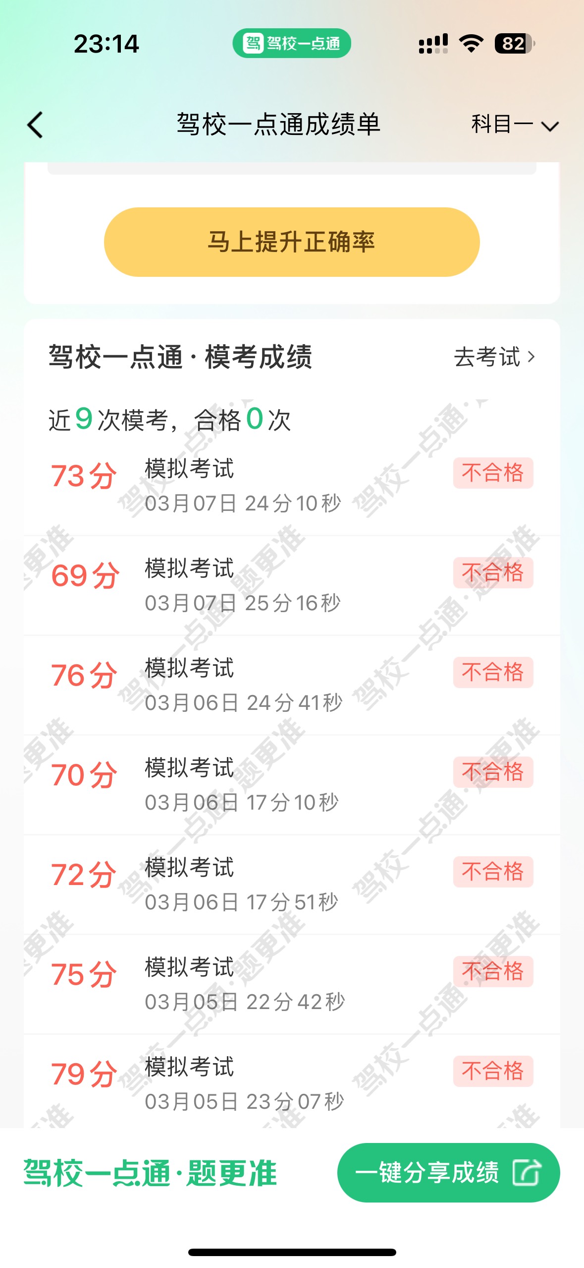 老哥们我这情况能考科目一吗

9 / 作者:小熊咔咔咔 / 