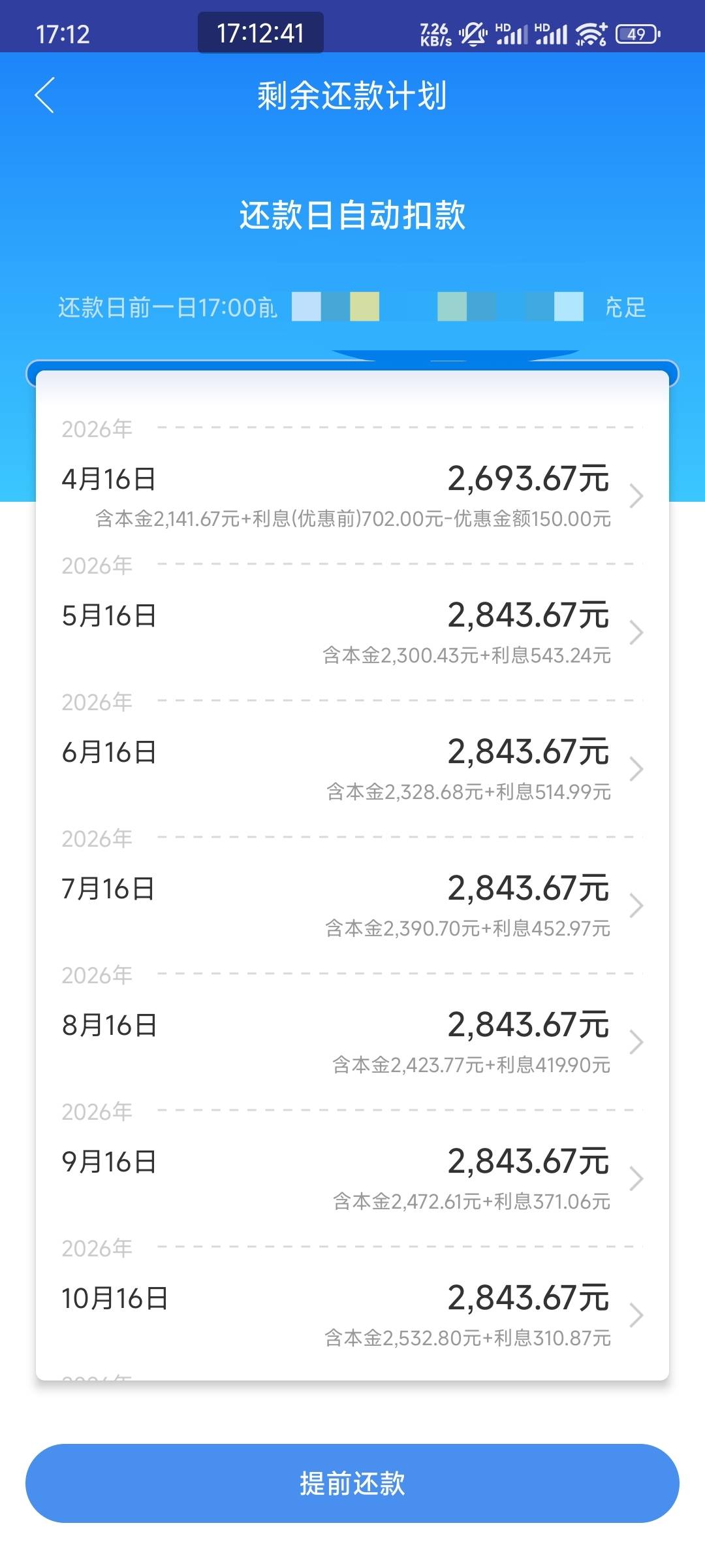 中邮下了3万，复借失败两年了，一直复借失败，今天刚过小黑屋，抱着再进小黑屋的心情72 / 作者:卡农球球 / 