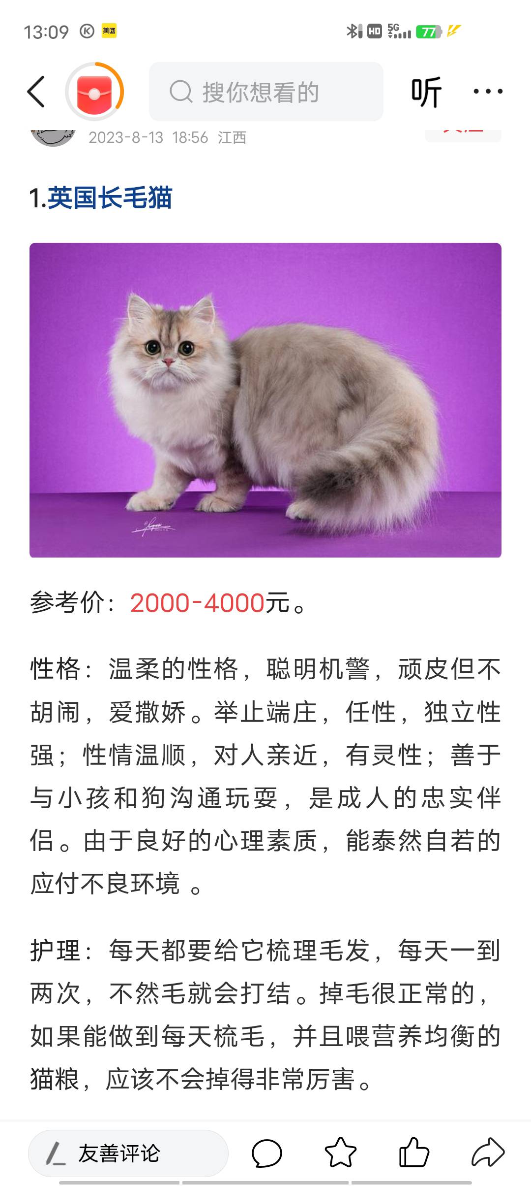老哥们 ，这是.田园狸花猫不。捡的流浪猫

11 / 作者:卡农~南同学 / 