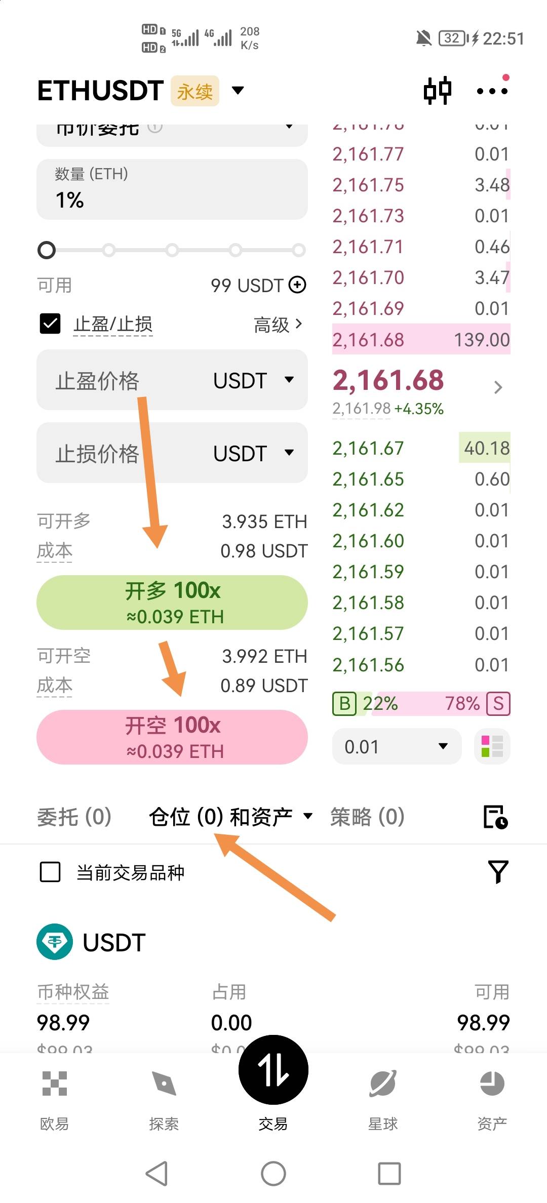 还有老哥不会刷吗？充个7u，合约开100倍，秒卖秒平仓，亏也就0.几u，1u乘100倍就是10019 / 作者:挂壁老哥饿了mm / 