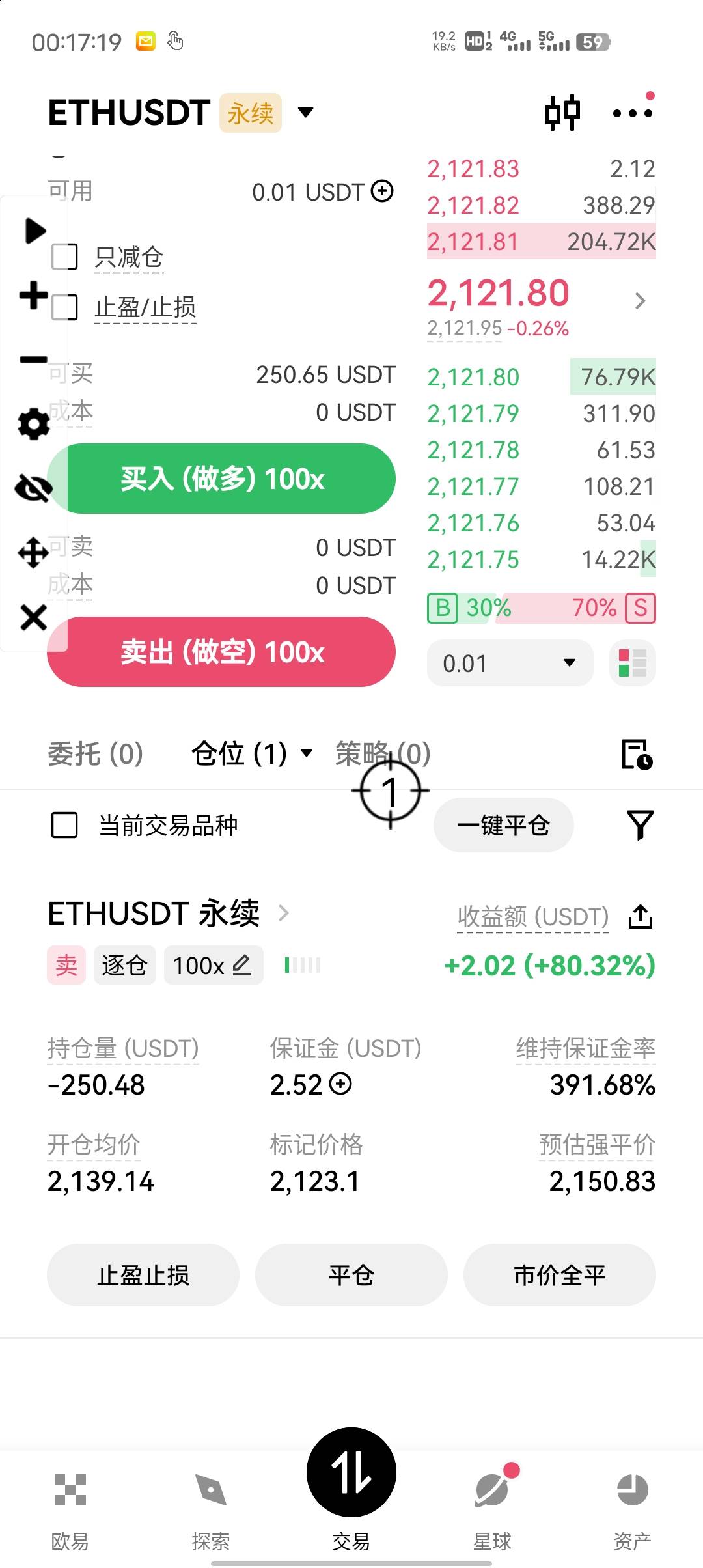 老哥们，请问一下，怎么把合约里的币卖出去，我想提现

50 / 作者:幻海伴流云 / 