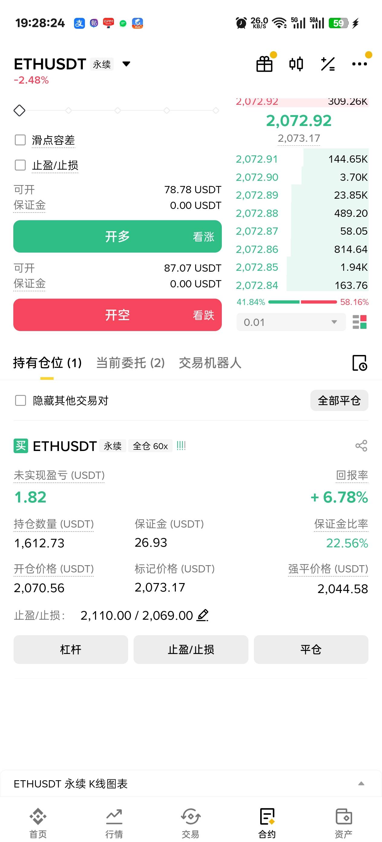 不甘心又加了20u仓位

89 / 作者:温暖5188 / 