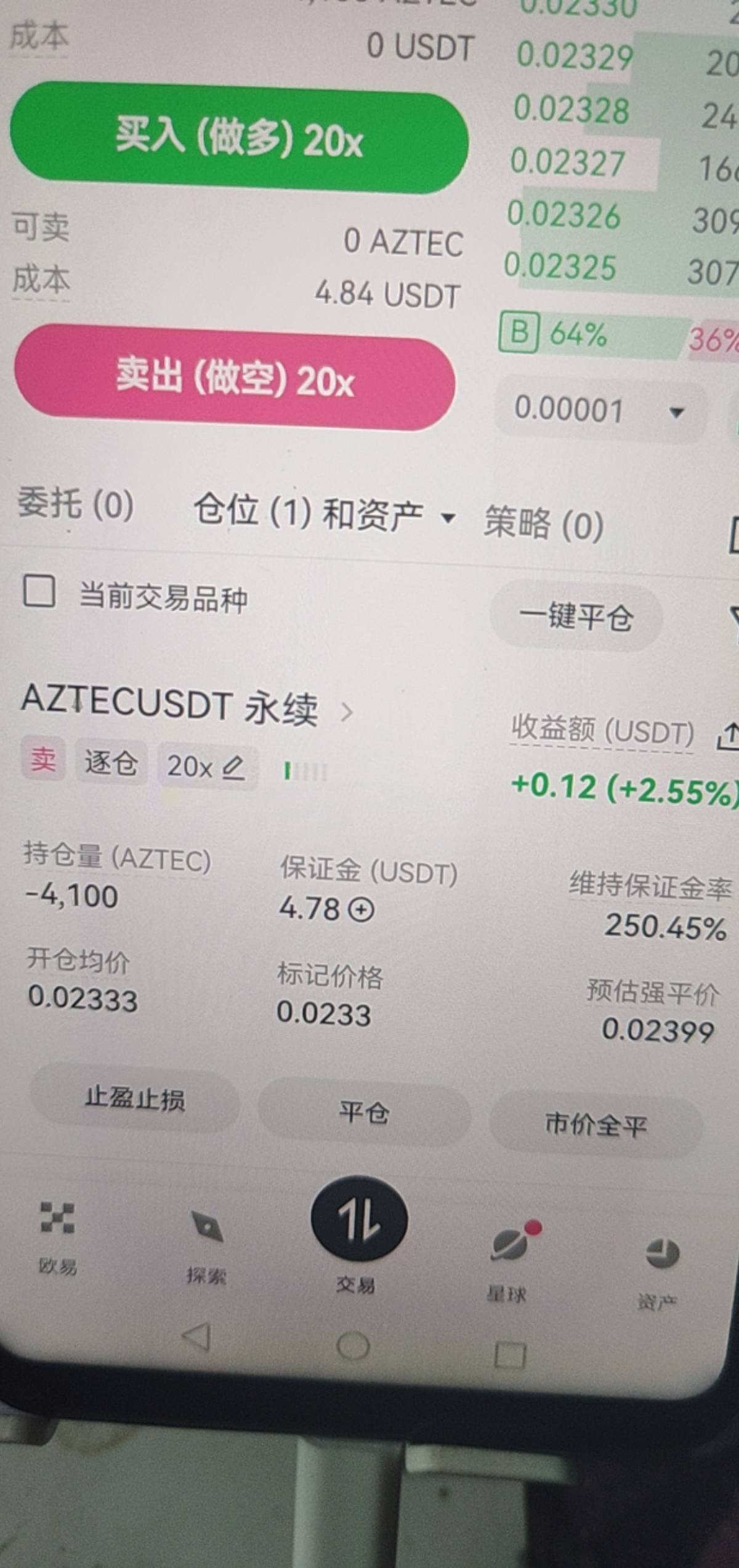 老哥们，这样了，我要跑吗？挣了100多块了
可我觉得目前正刚刚开始启动，马上要狂暴大68 / 作者:长株潭直达 / 