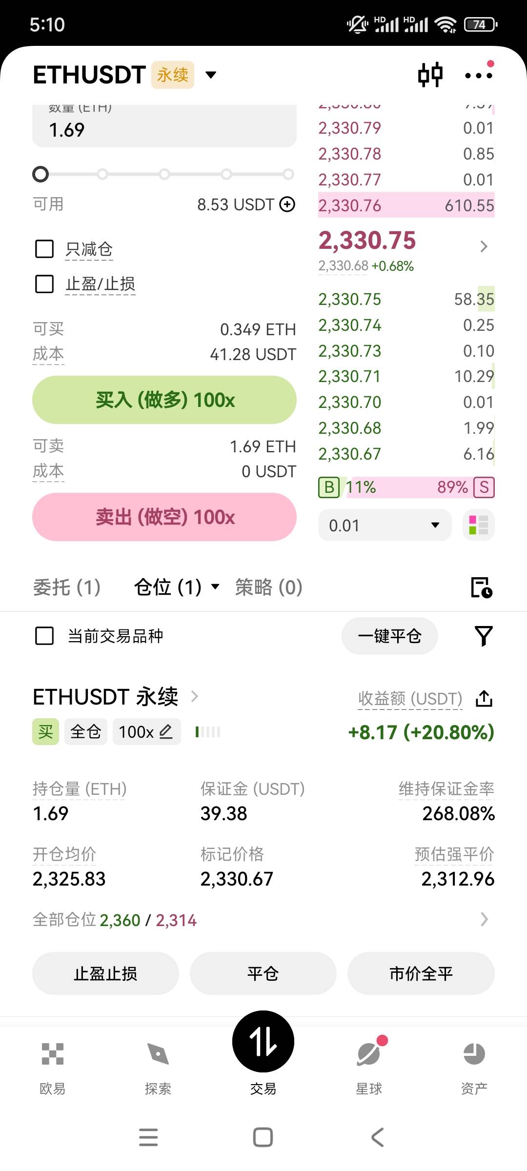 老哥们，我这个要求不算高吧，就想得吃60u

94 / 作者:平淡无奇心德 / 