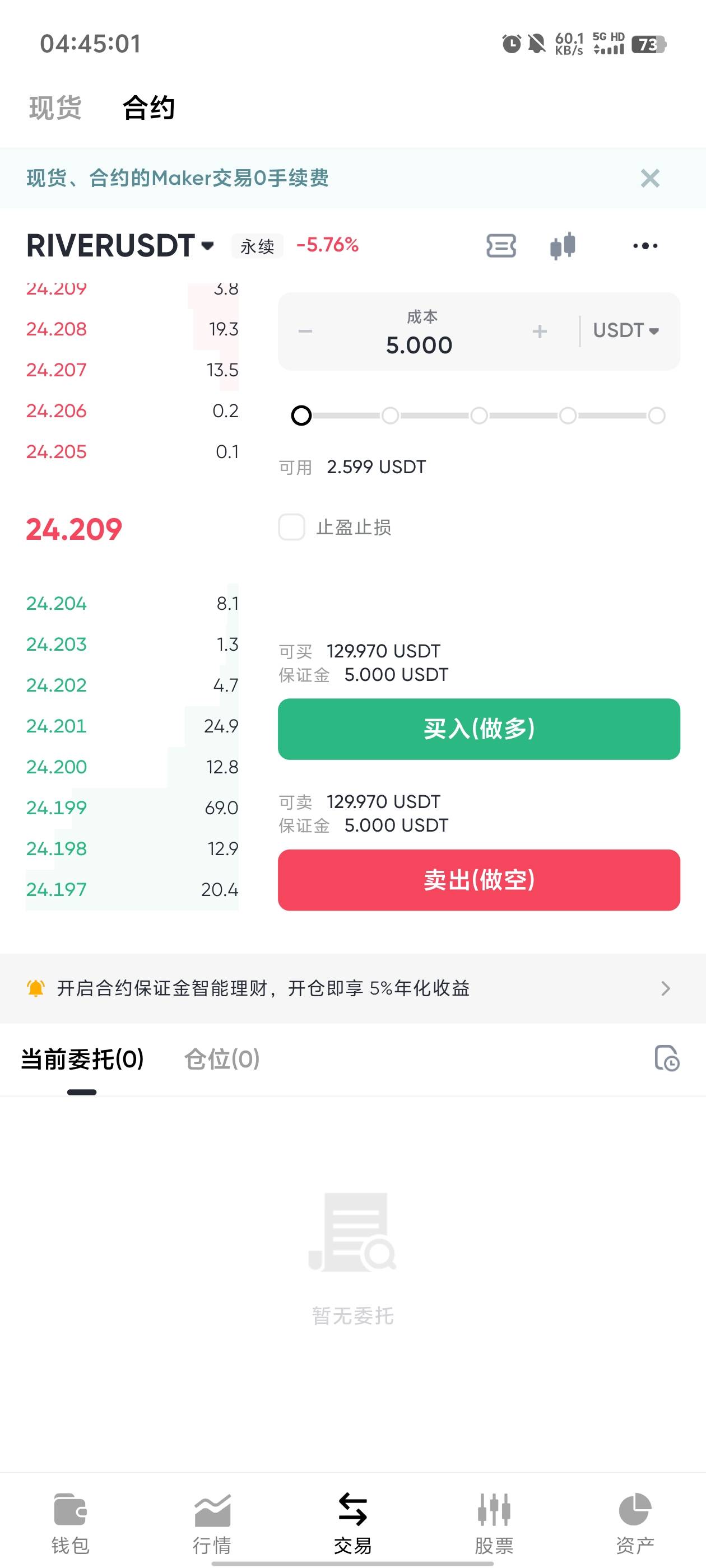 这个币可以，方向对了连续吃5个


89 / 作者:元小号 / 