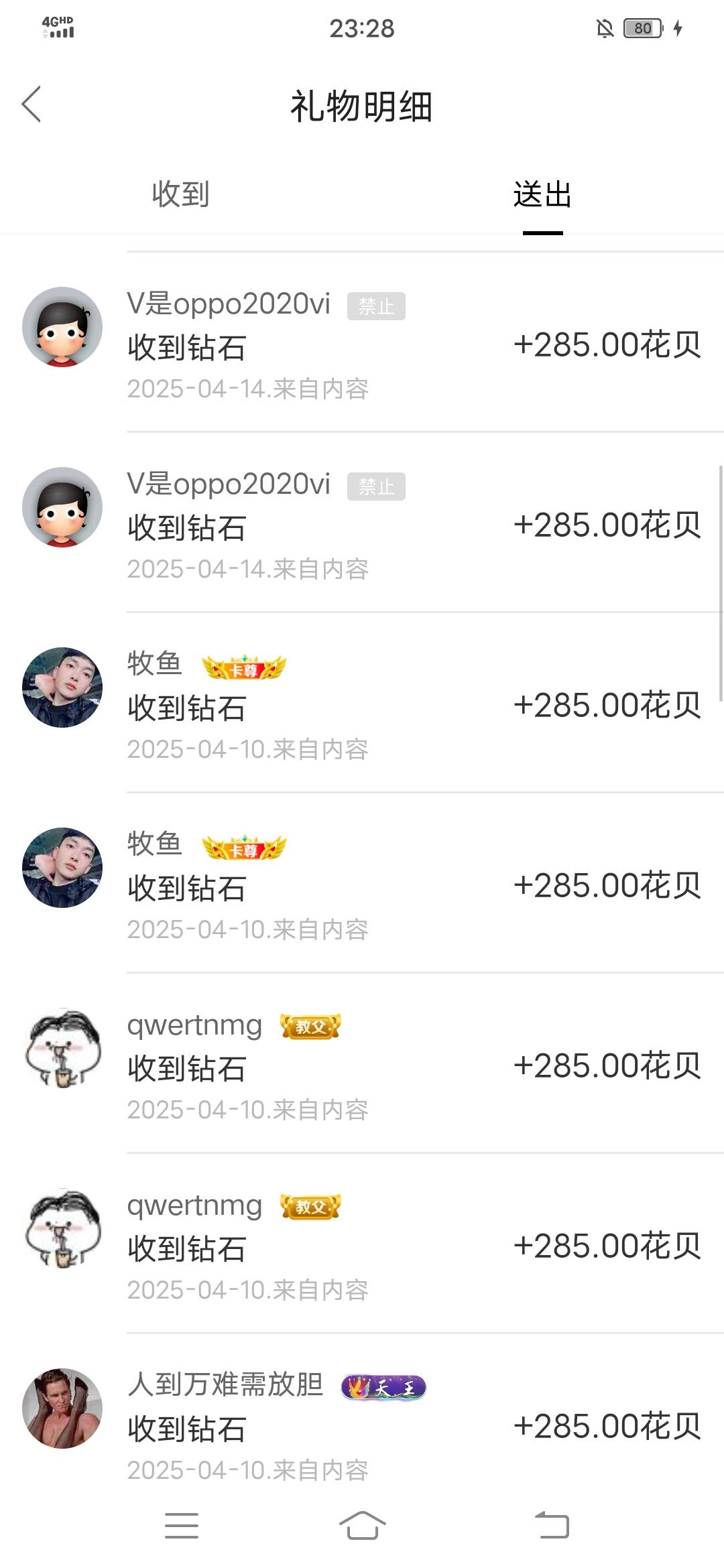 说我没打赏过老哥，看看这是啥，赢钱的时候心情好，赏点老哥吃饭不是正常吗。用得着嘲61 / 作者:听哦李恩率了 / 