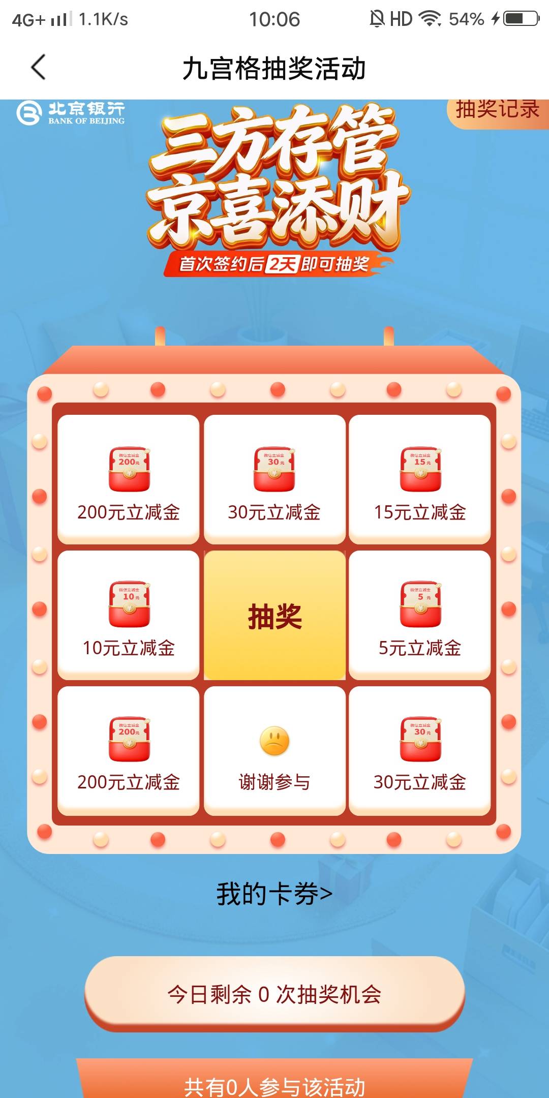 老哥们你们证券绑定北京银行三方存管有没有能抽的

18 / 作者:白云歌white / 