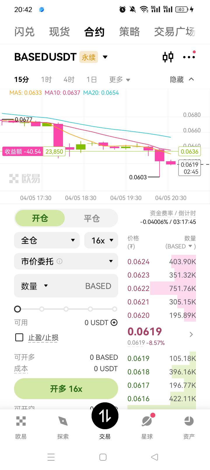 玩的有点狠，6.01爆仓

46 / 作者:无羊毛111 / 