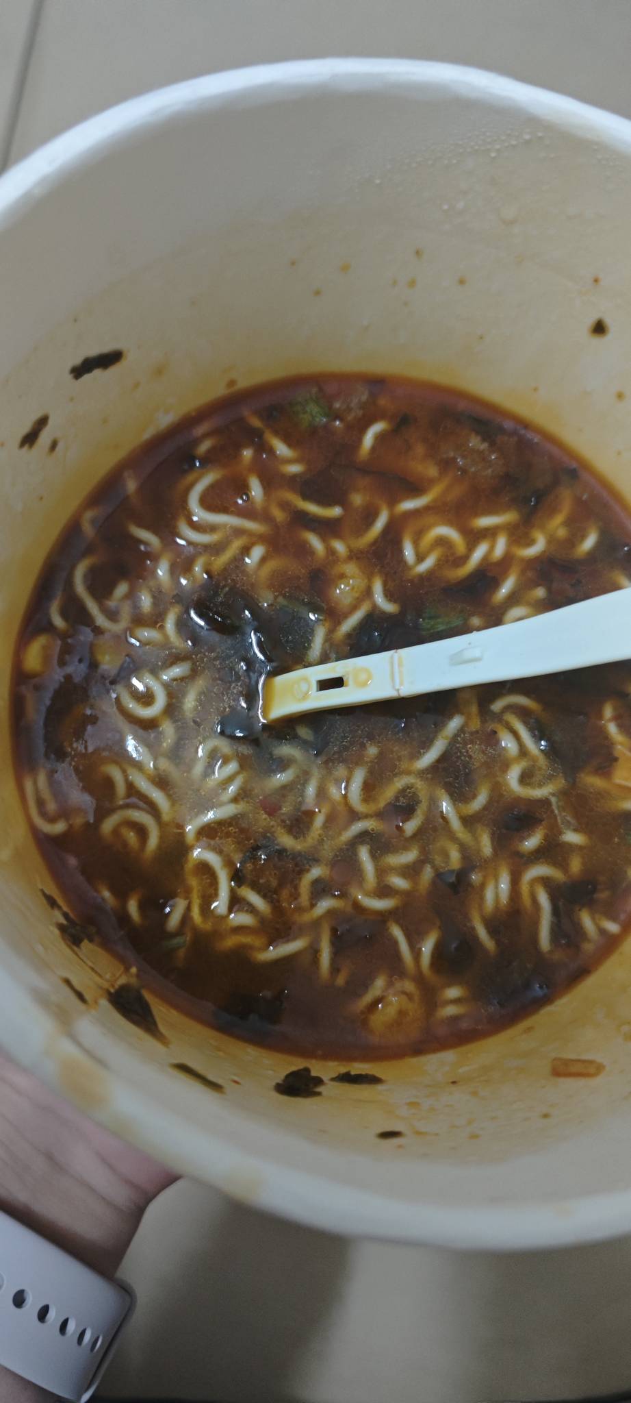 不敢吃完，留着明天就着馒头又是一顿，剩的汤还可以泡饭吃，晚上再续点水可以再泡一碗63 / 作者:撸毛小王子 / 