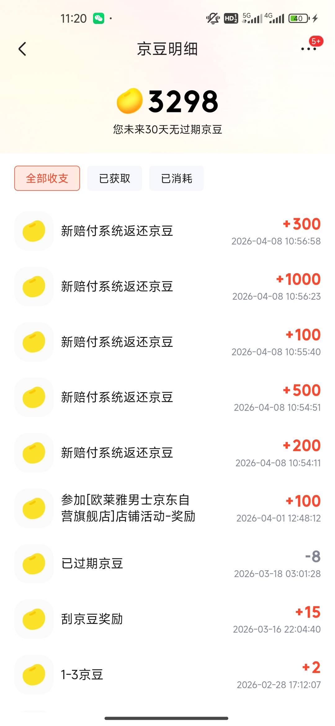 京东同一个店铺的已经到了，到了2000多京豆，其他的还在帮我看着开发票。我昨天都没投50 / 作者:开开心心上岸 / 