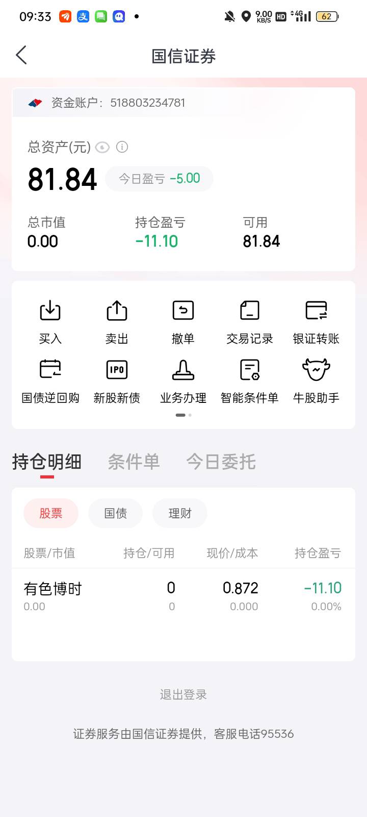 老哥们国信etf卖出显示资产有81.84 怎么只能转出0.24？


32 / 作者:奥转盘 / 