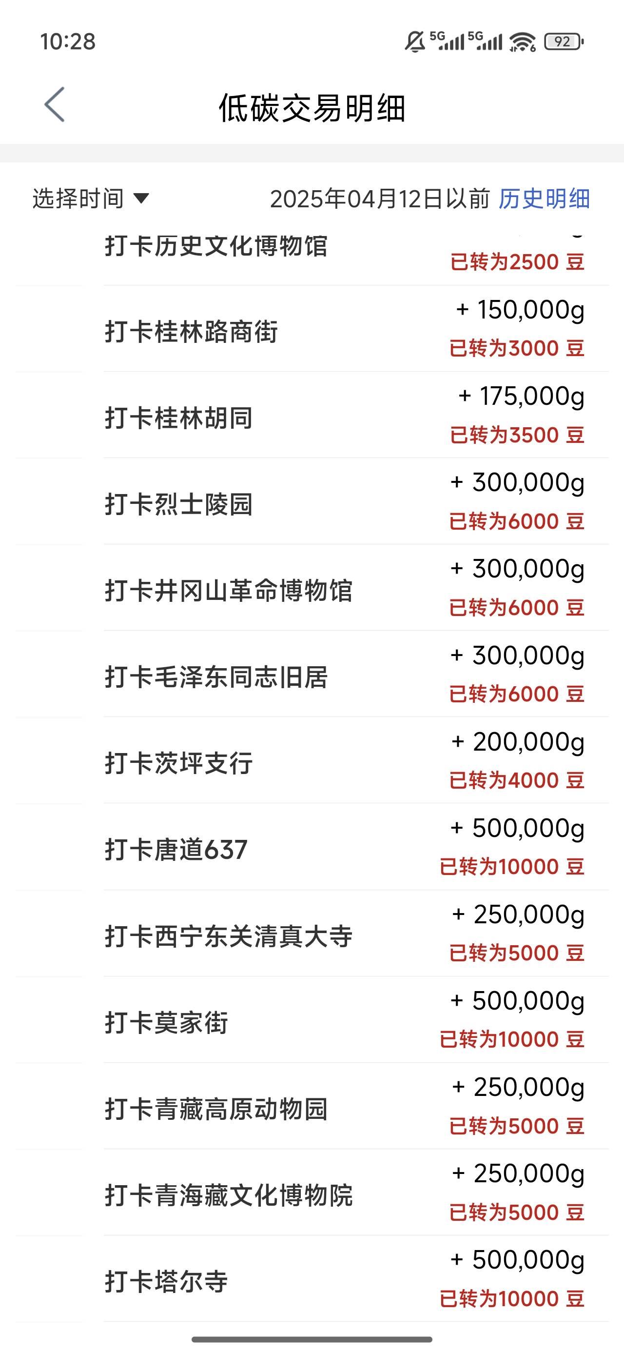 打卡也更新了许多地方了，比起以前严重缩水啊，都是一两千，5000的都很少了，感觉破百8 / 作者:我的刀盾 / 