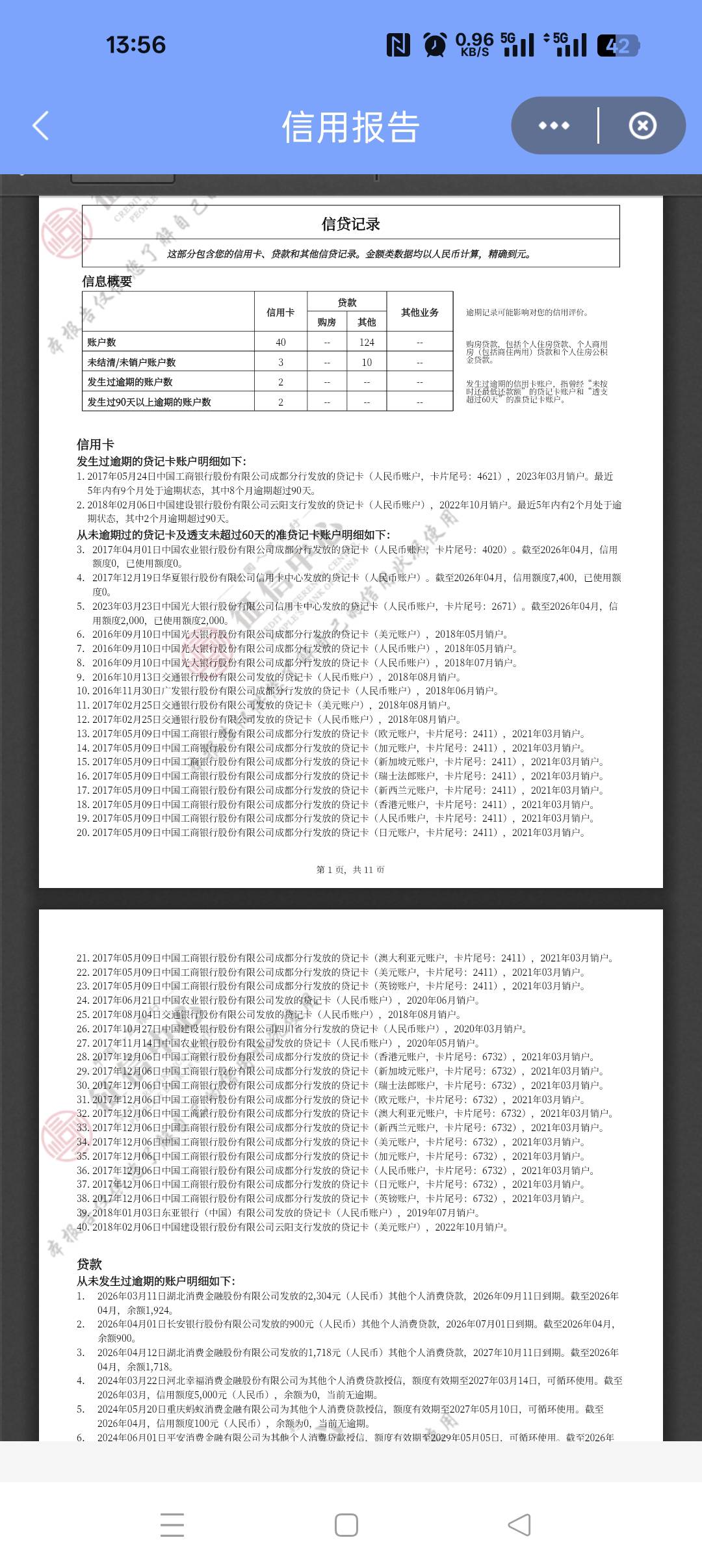 老哥们，我这个征信配拥有信用卡吗？目前信用卡就光大2000，H夏前几天激活了一个740013 / 作者:界首评审 / 