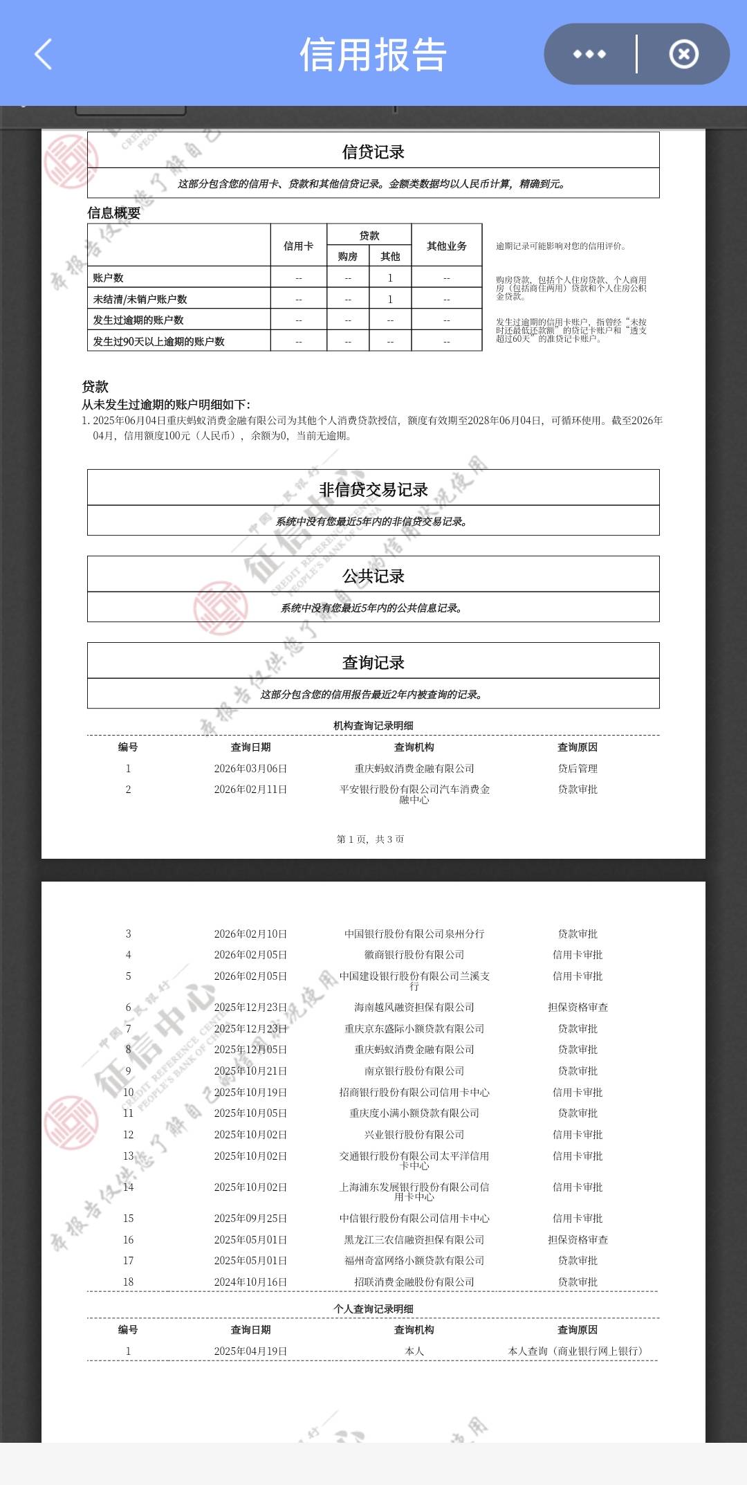 老哥，我这个征信报告要申请信用卡，怎么才能申请下来呢？还有里面那个，未结清未销户91 / 作者:郑翔黄翔 / 