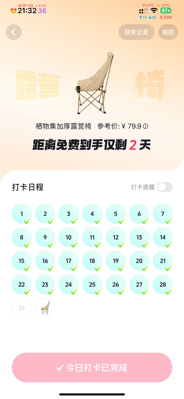 又一个破凳子到手了。

27 / 作者:温暖. / 
