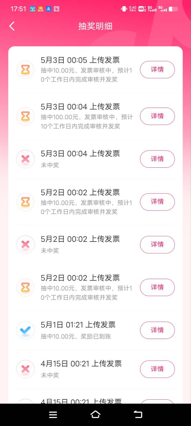就抖音这里中过50，100，200，其他4个平台玩3个月全是10…看来是要把抖音月付500还了61 / 作者:明月天涯1234 / 