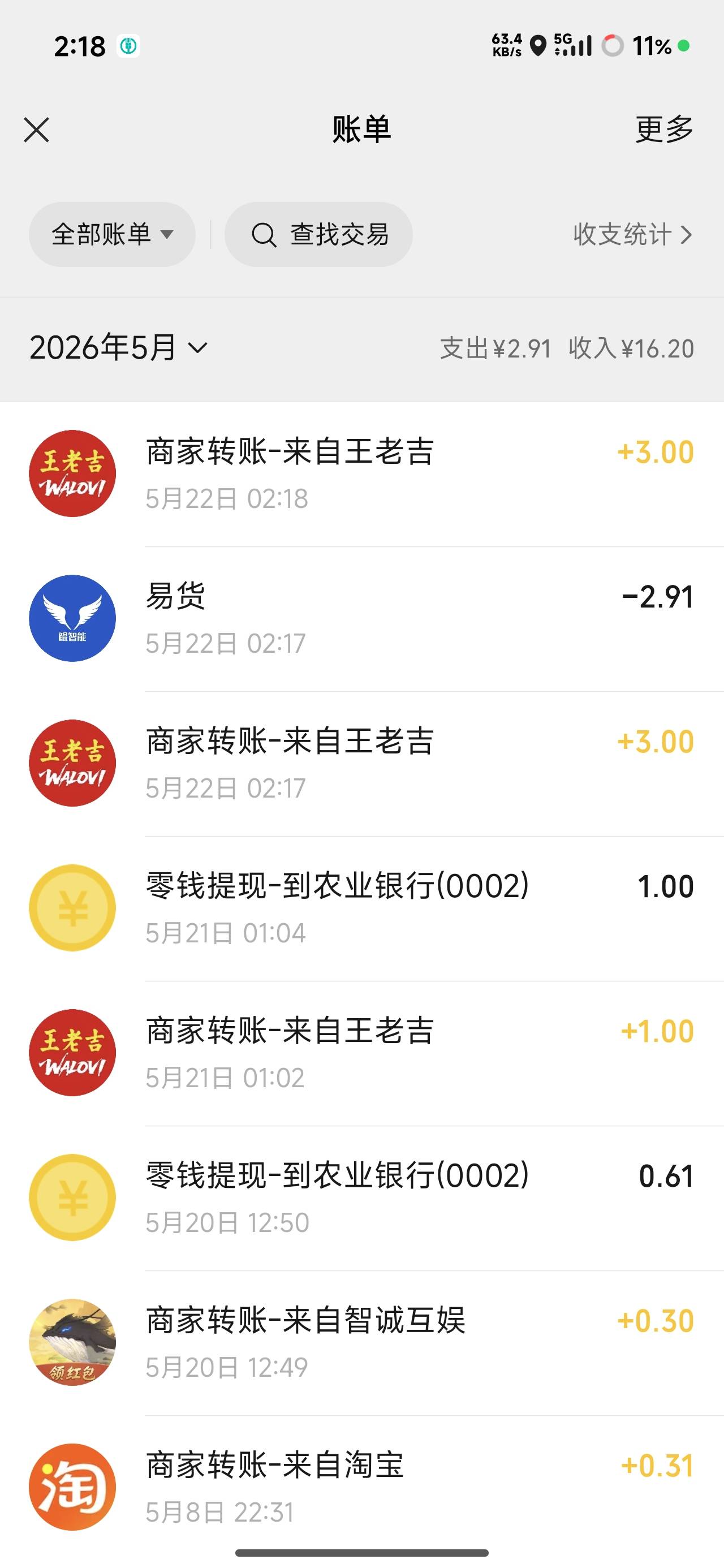 1个5毛三个3毛，还有个3上限没兑换，润了10



71 / 作者:烫英涛 / 