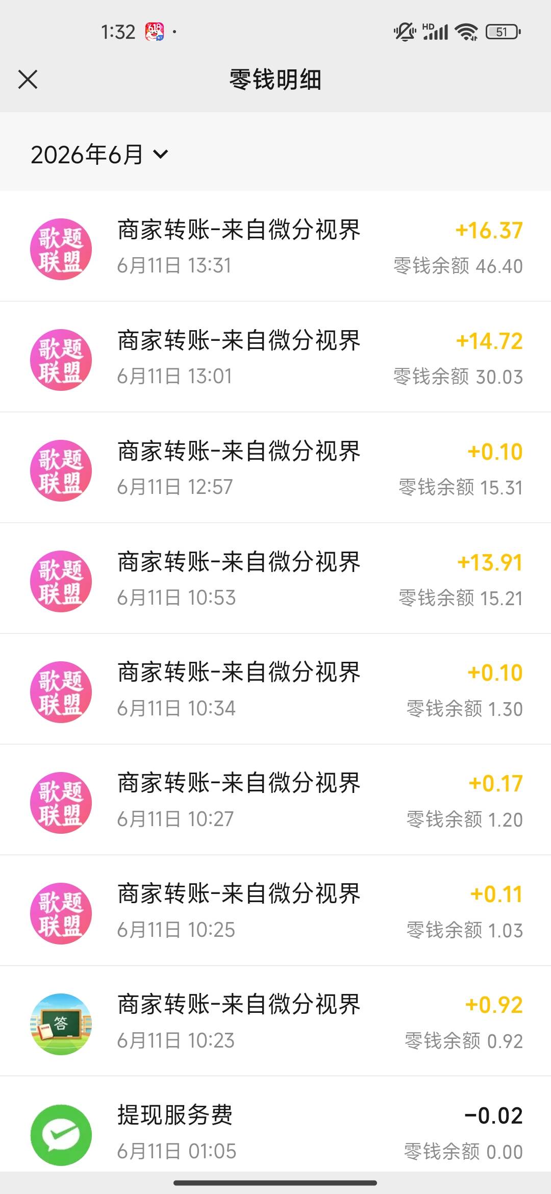 今日广子收入目前60+这两天爽得很

44 / 作者:开开心心上岸 / 