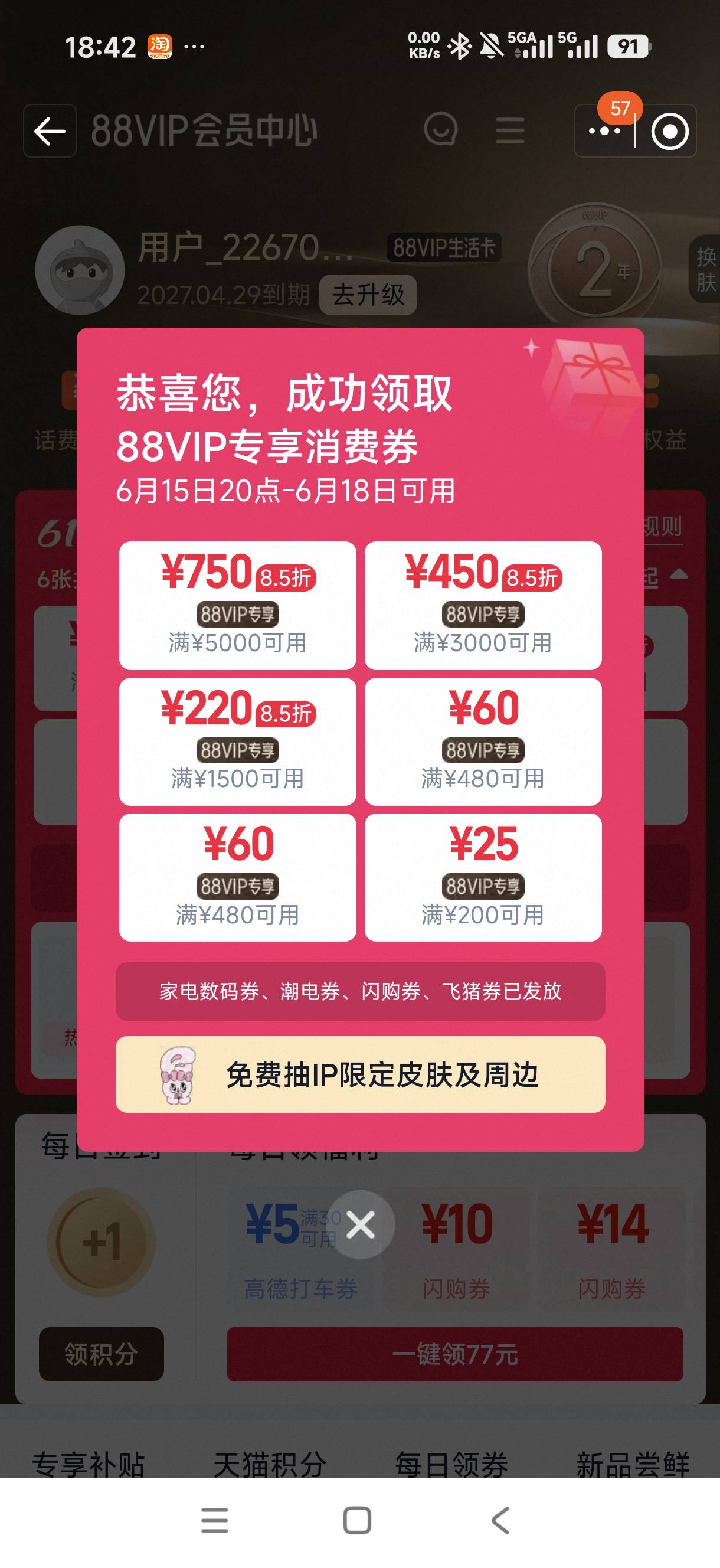老哥们这能信吗，88vip消费券能给300多，但他不肯代付，要我挂闲鱼他下单，有点怕东西89 / 作者:一心ff / 