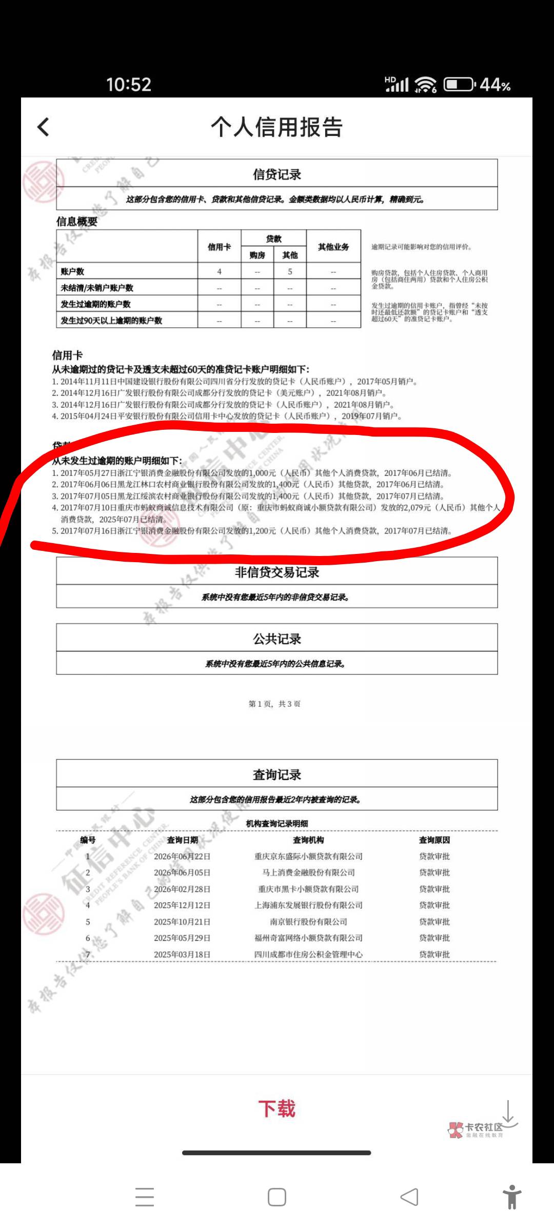 这个征信报告黑吗？？我记得我一几年有很多很多贷款都没还啊

5 / 作者:囧机会很六 / 