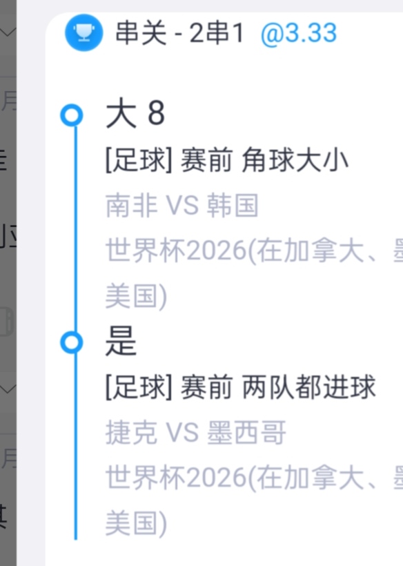 世界杯23号到现在目前为止12场比赛方向全猜对了，玩的小每天串一场4串1，要是全部串起92 / 作者:乌鸡哥 / 