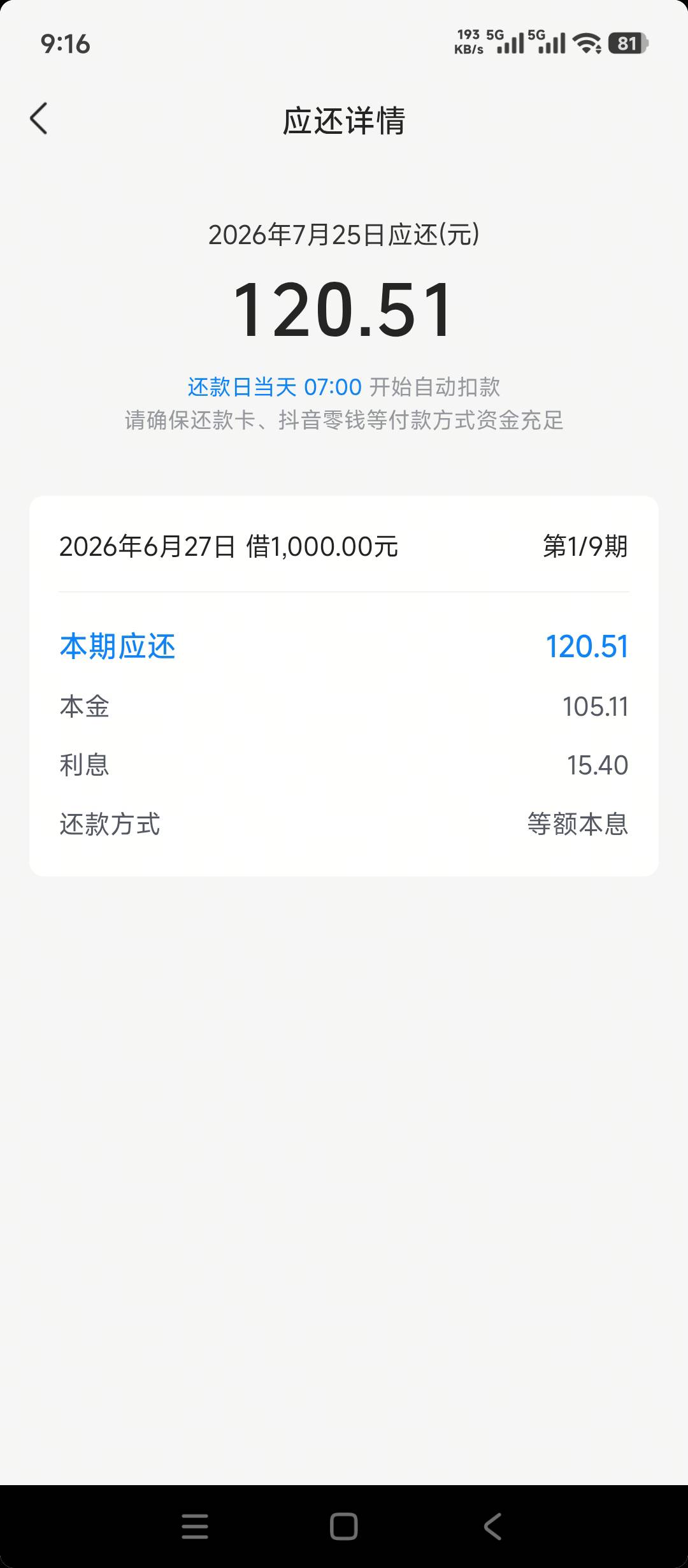 泪目了兄弟们，时隔六个月小黑屋，抖音再次下款，而且利率才19.4，相比较每次借款的保85 / 作者:意难咪咪咪 / 