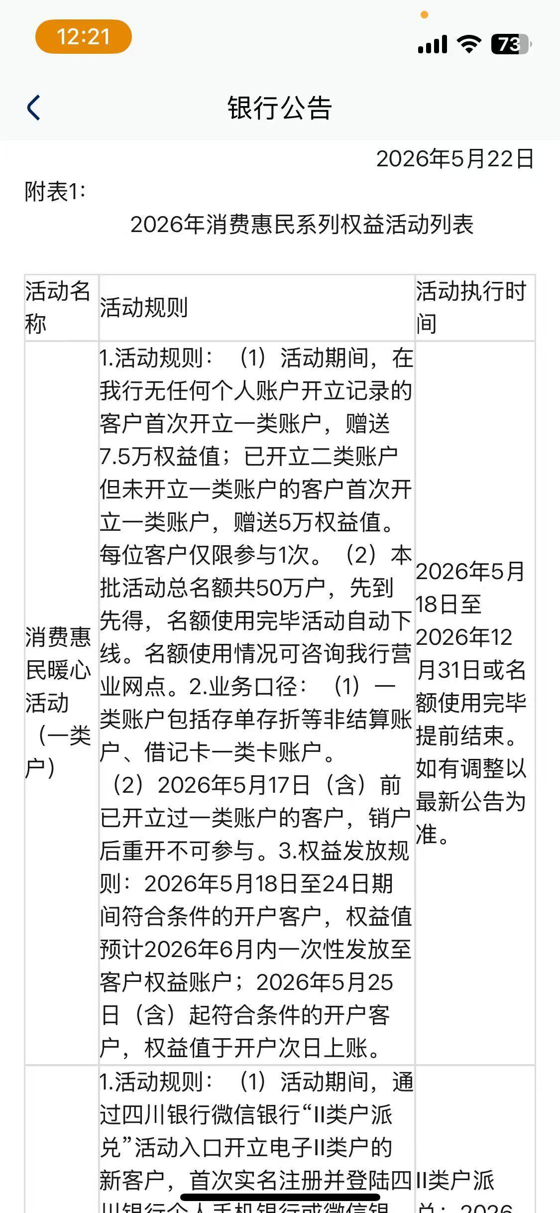 在四川的老哥开四川银行送150立减金最高！
开过二类的送100


2 / 作者:林林小 / 