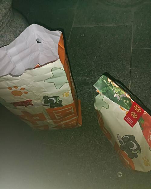 在塔斯汀门口的lj袋捡的，8个汉堡，这得一百多块钱了吧，还捡了两袋花生，晚上也是8 / 作者:巴斯特的歌谣 / 