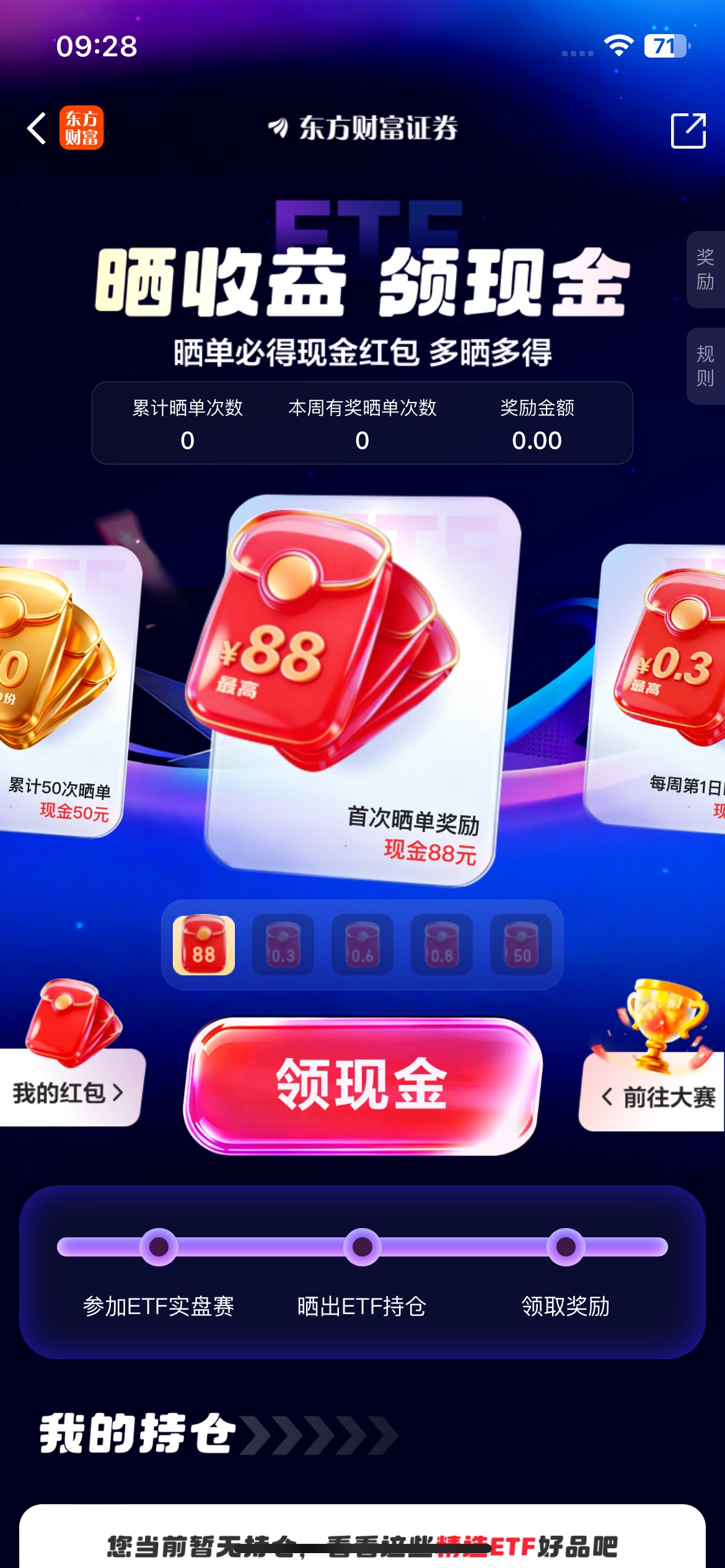 东方财富证券晒单必得现金红包活动36 / 作者:小旋风ovo / 
